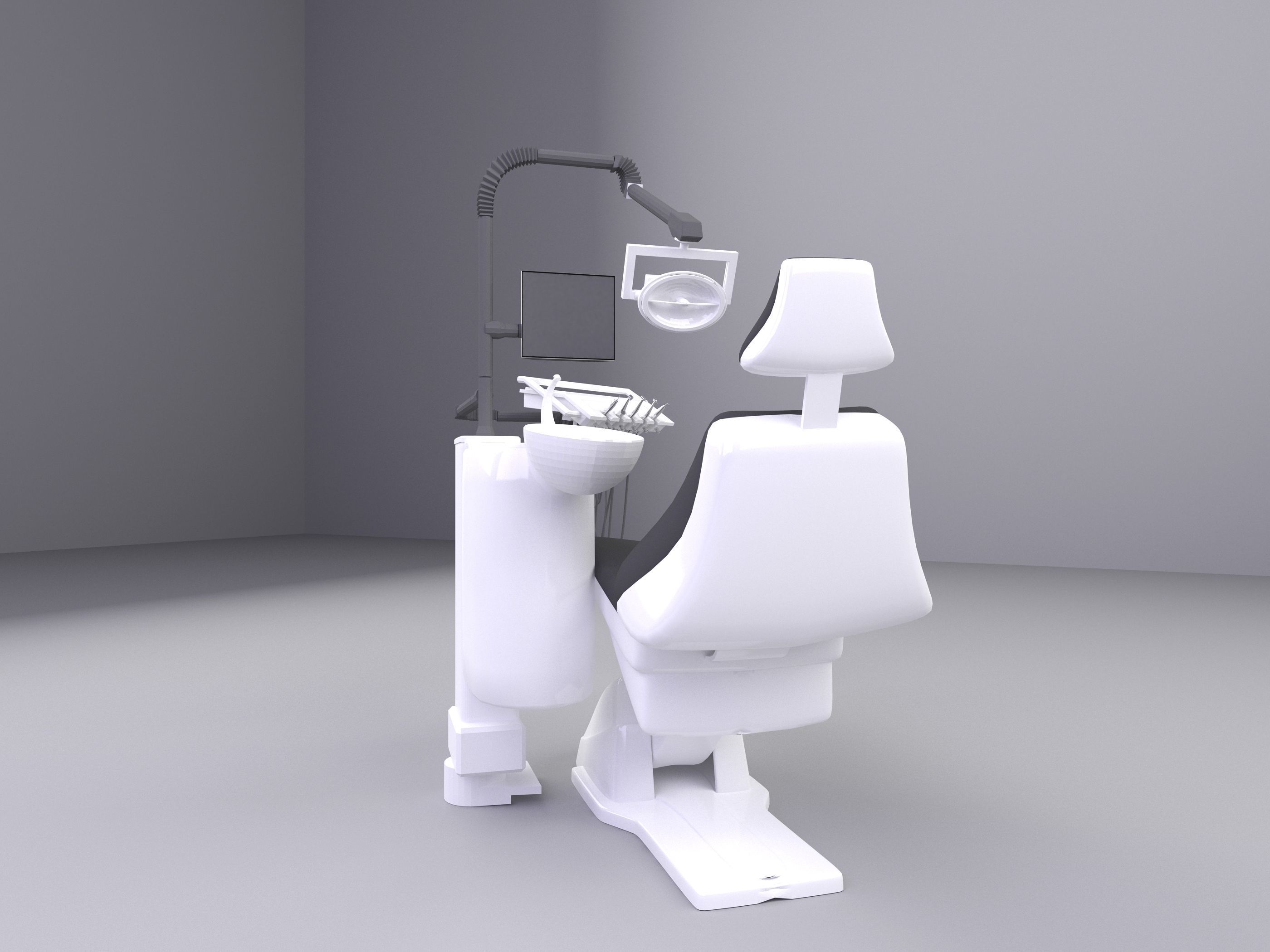 Dental Chair 3D model_4
