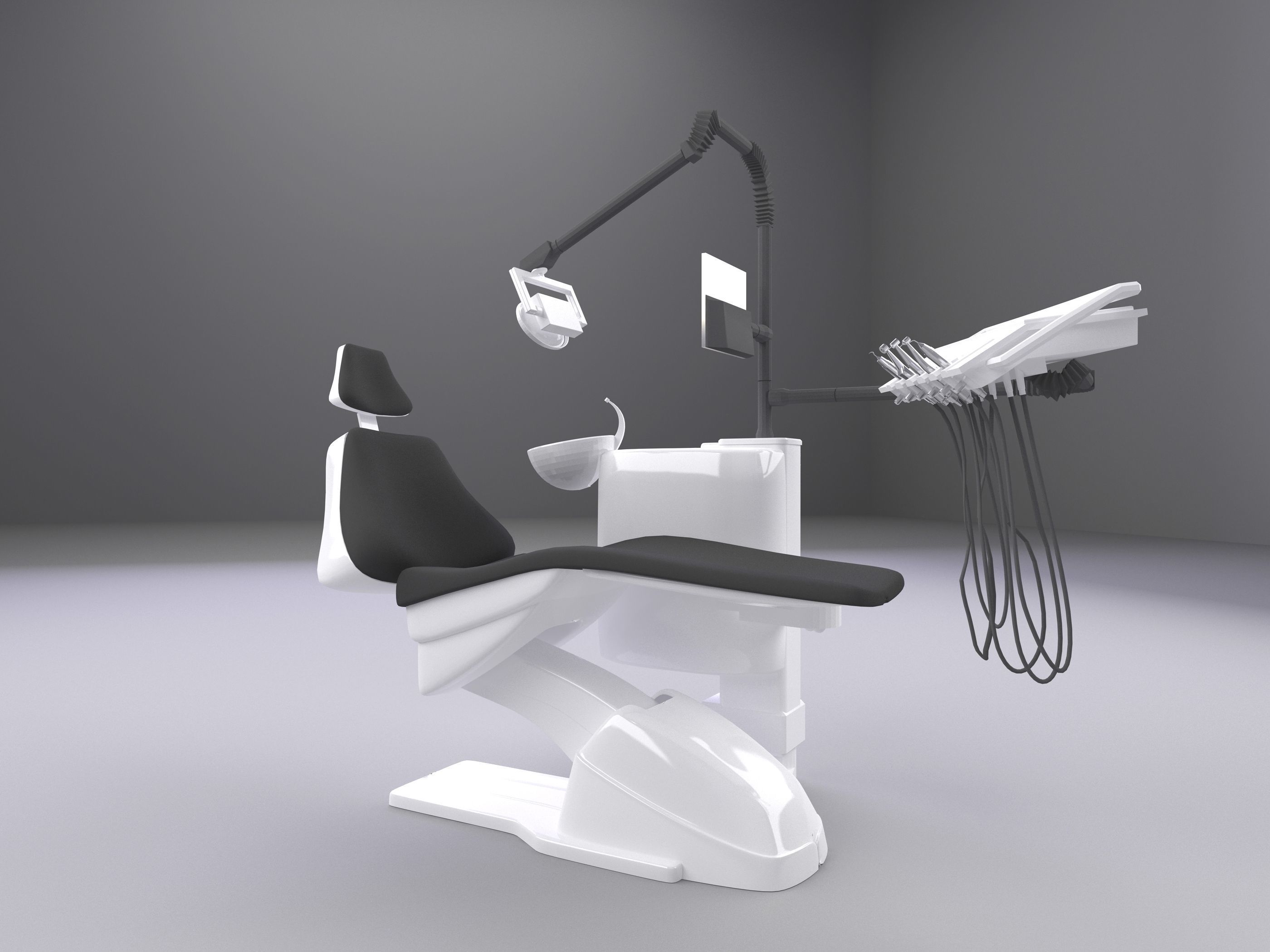 Dental Chair 3D model_12