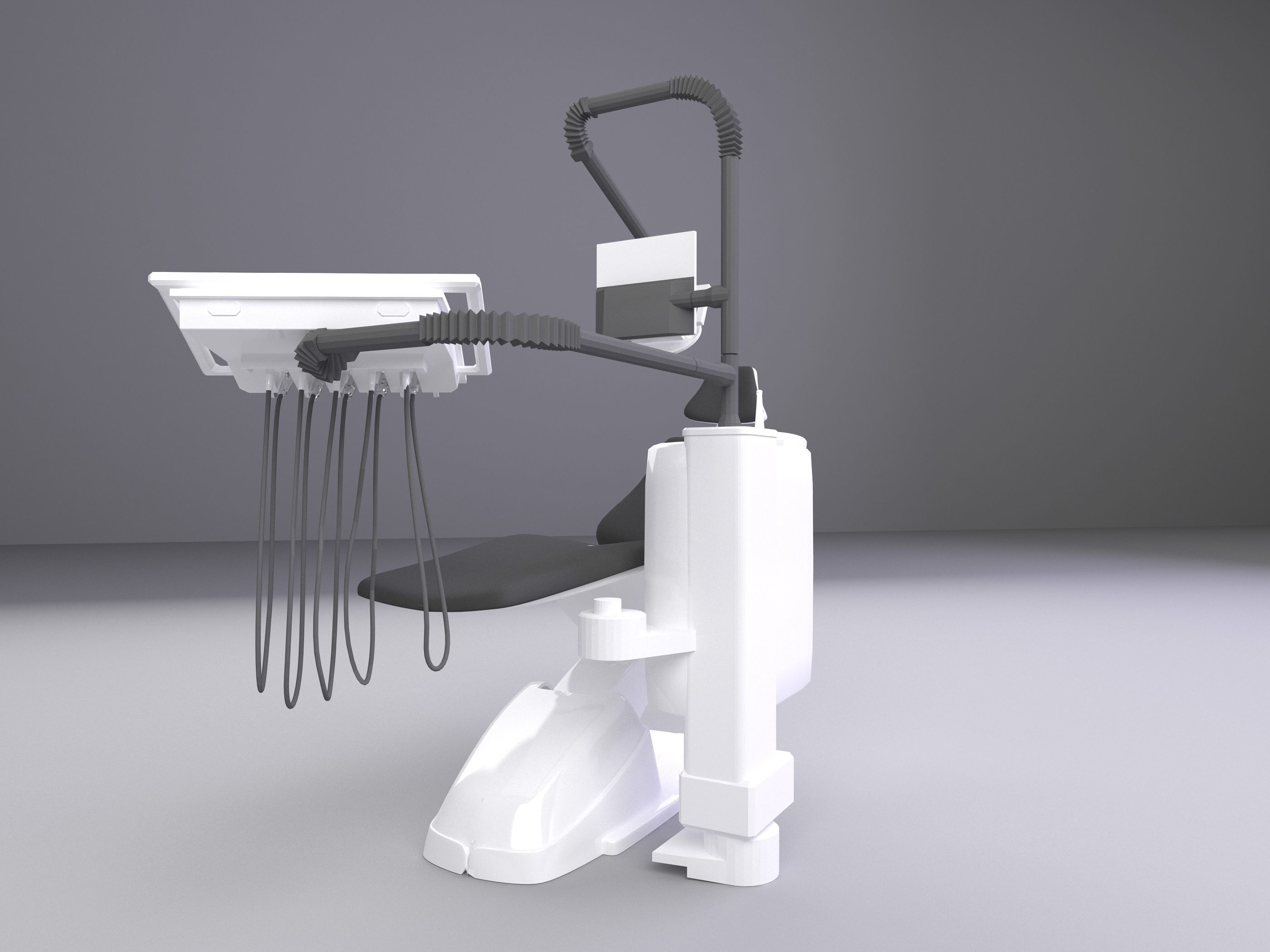 Dental Chair 3D model_17