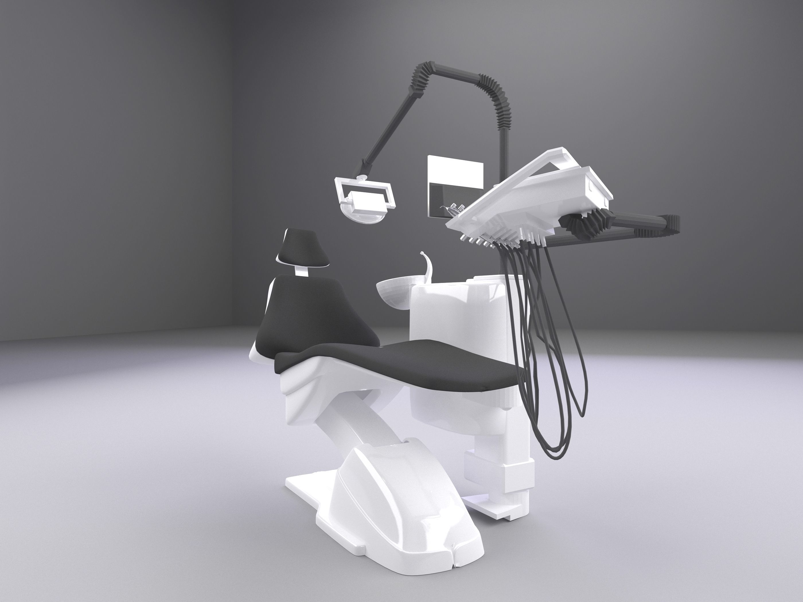 Dental Chair 3D model_13