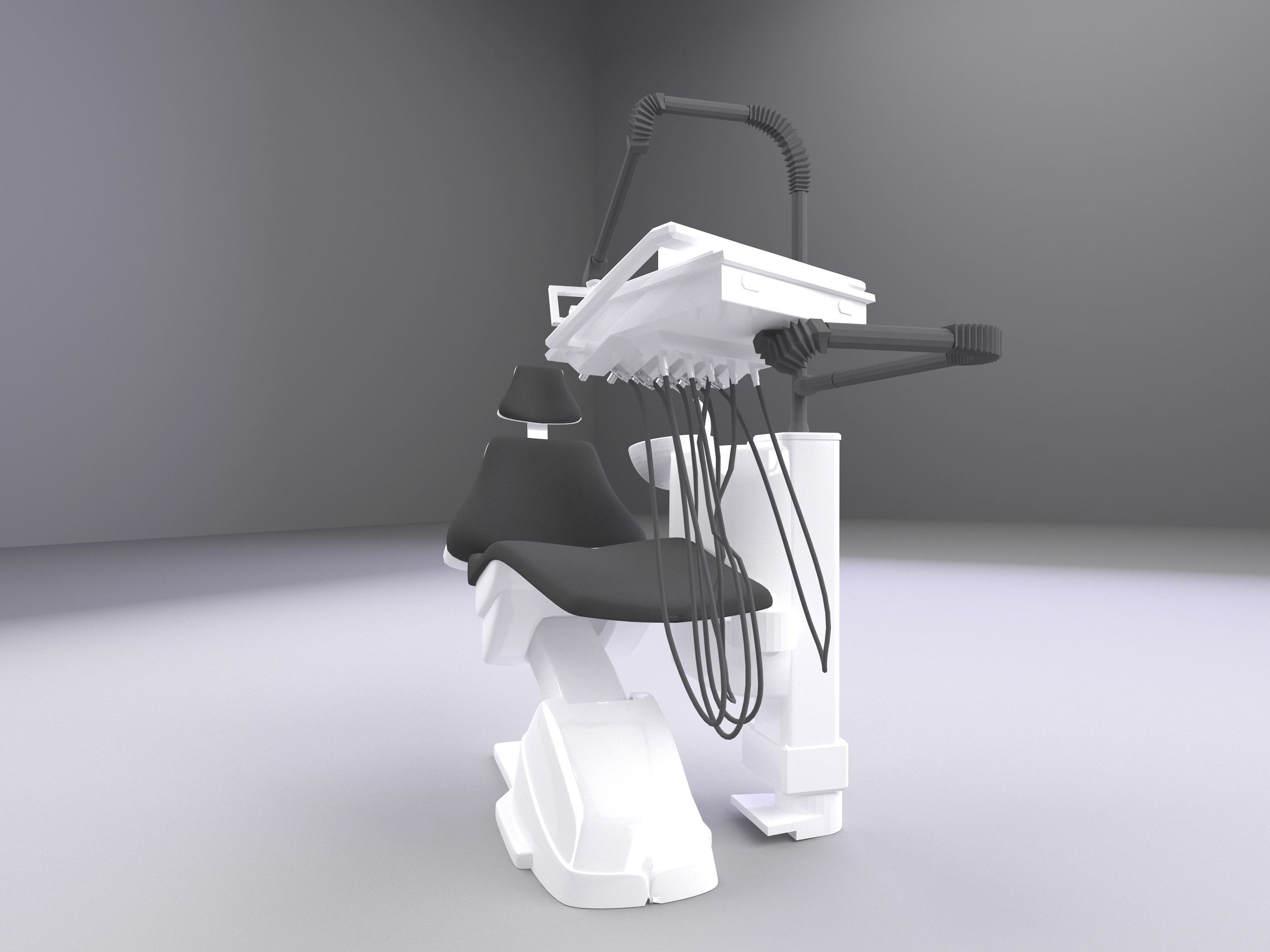 Dental Chair 3D model_16