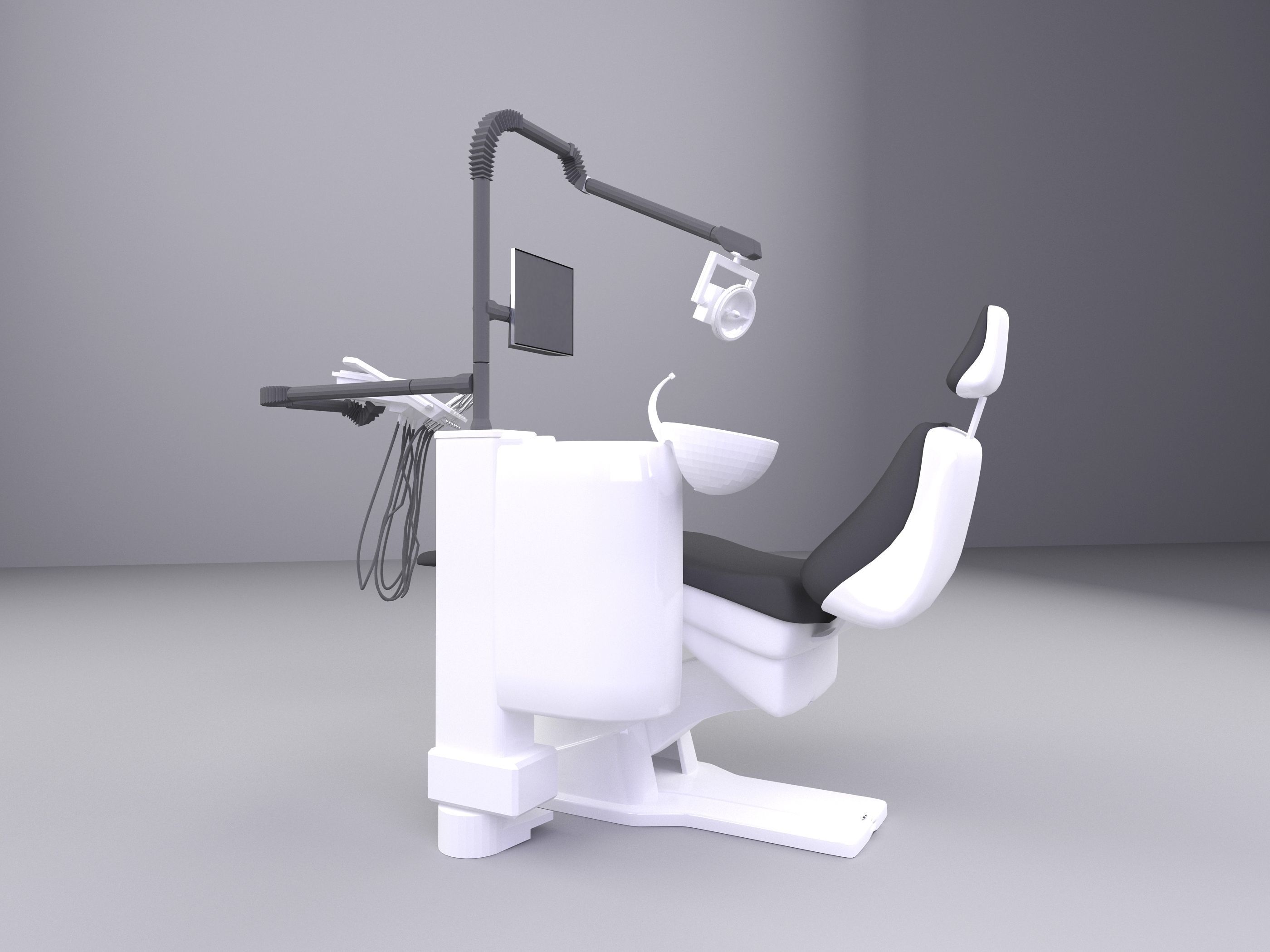 Dental Chair 3D model_21