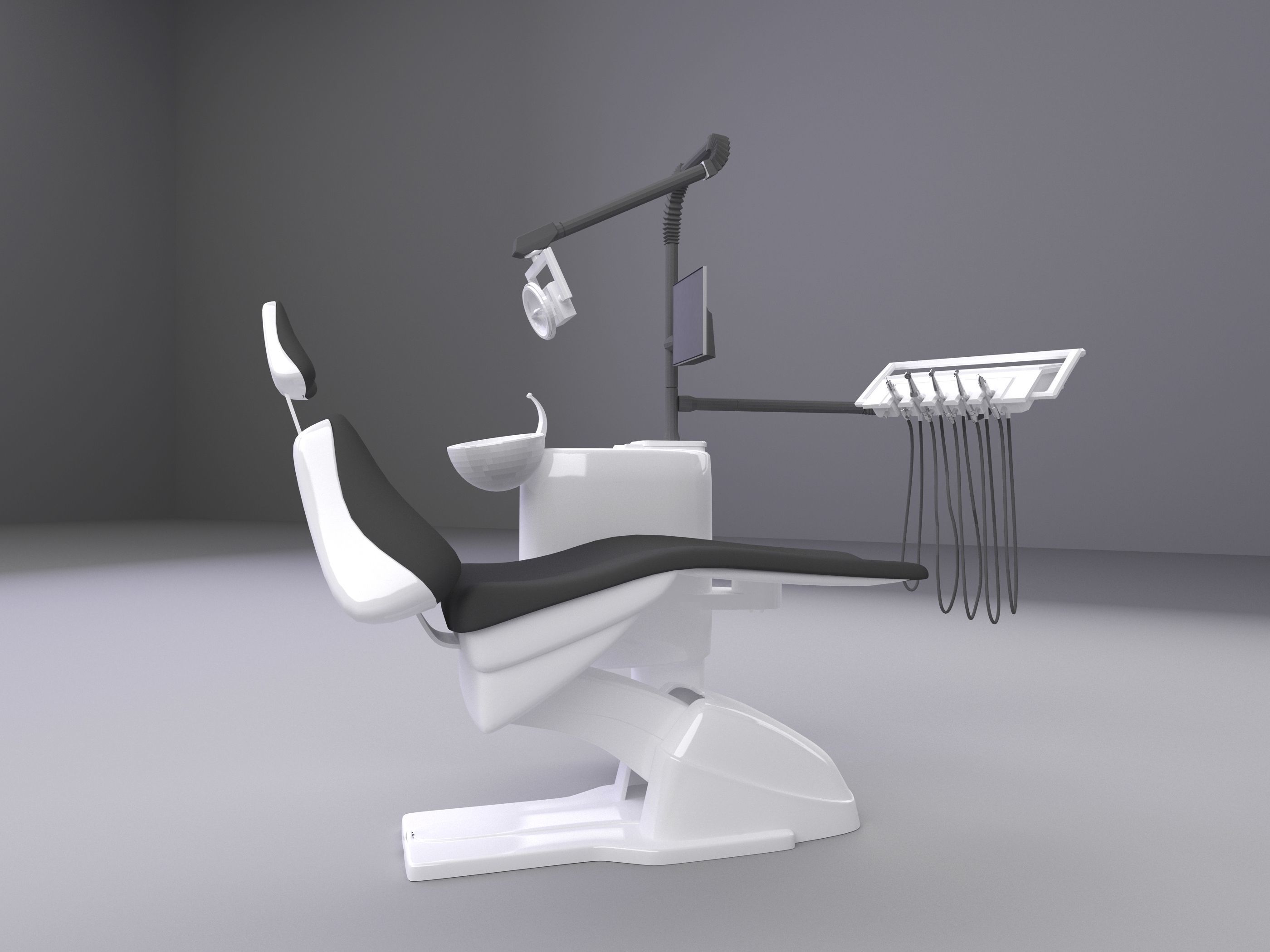Dental Chair 3D model_8