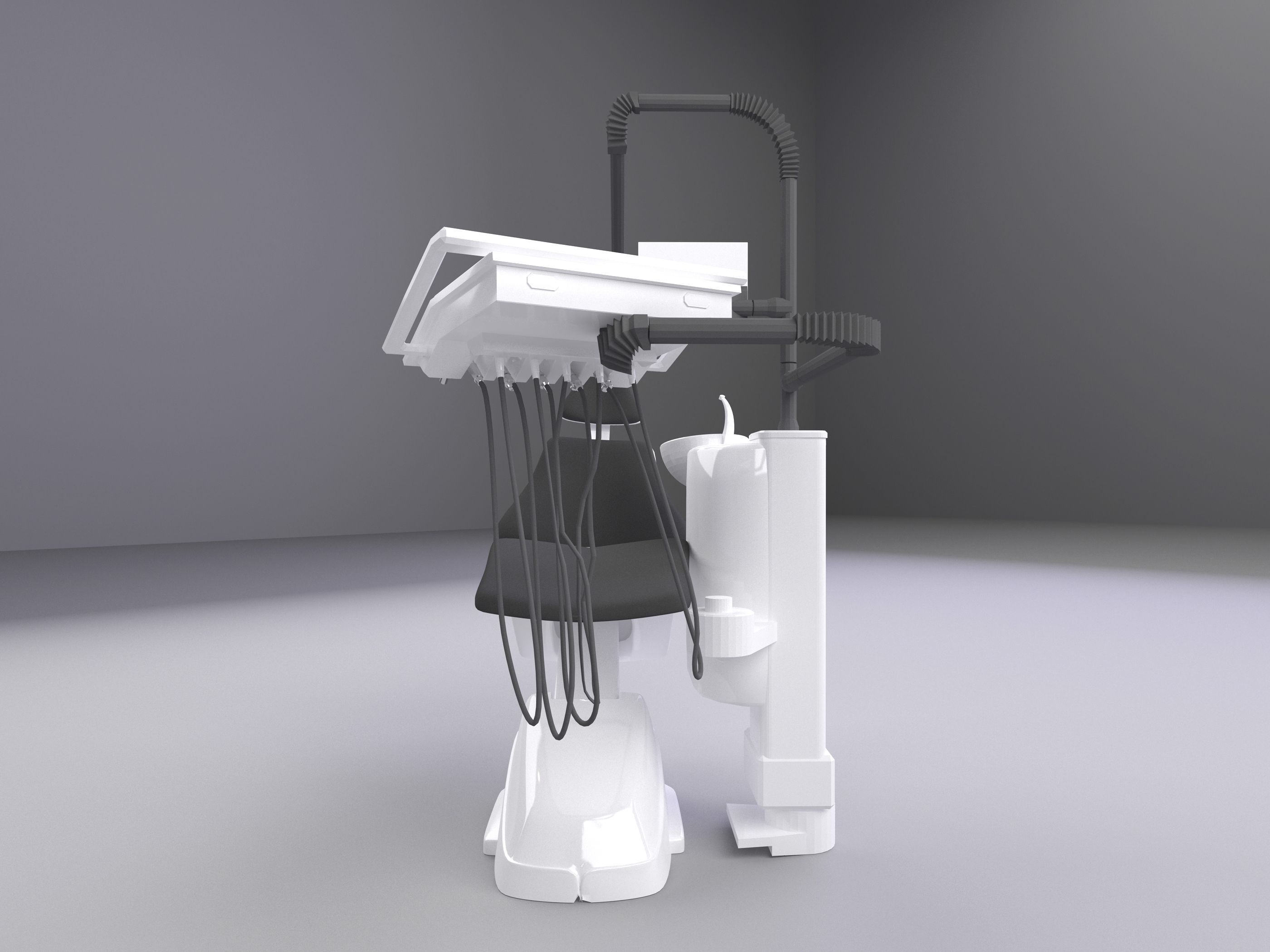 Dental Chair 3D model_14