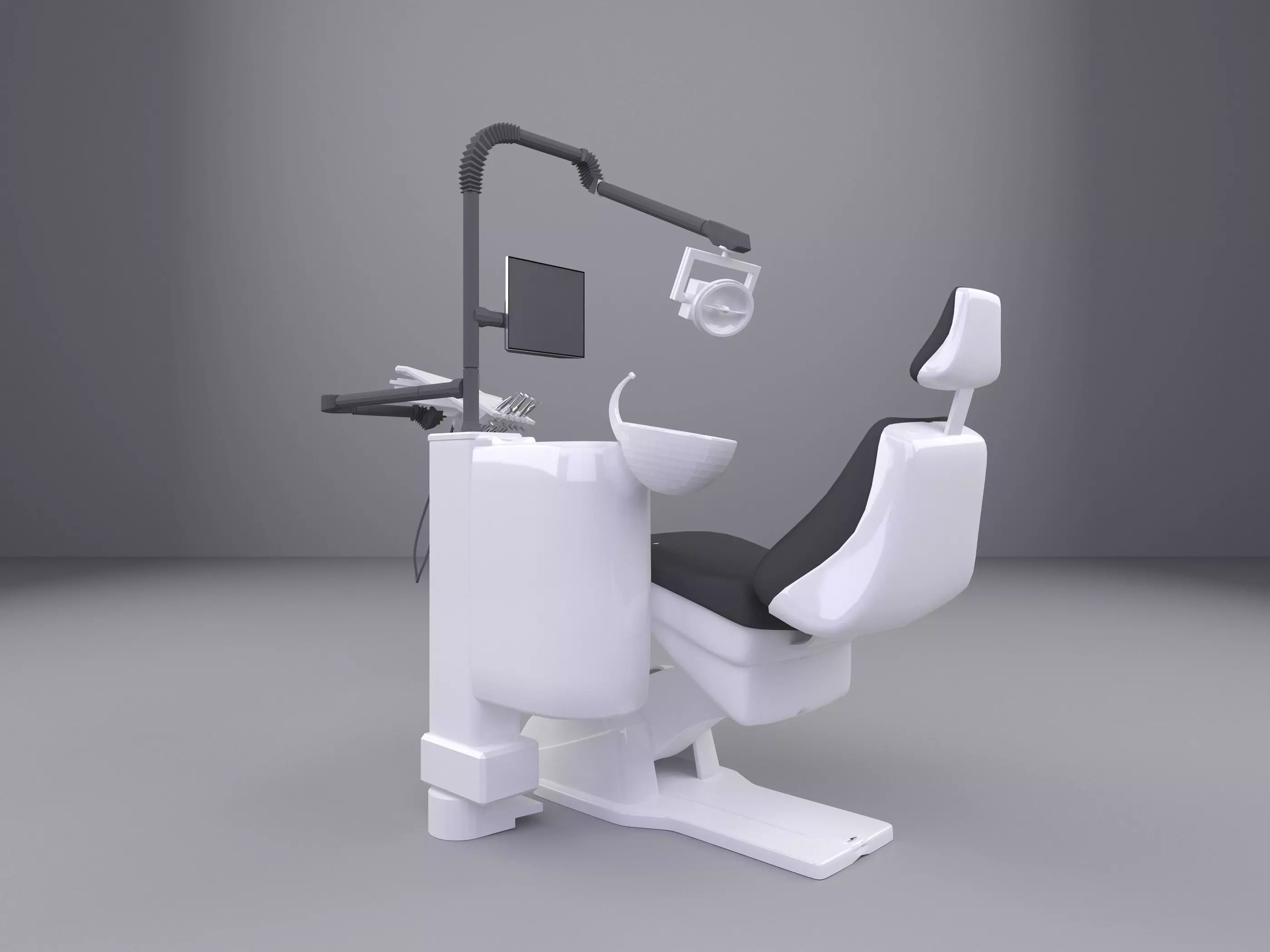 Dental Chair 3D model_0