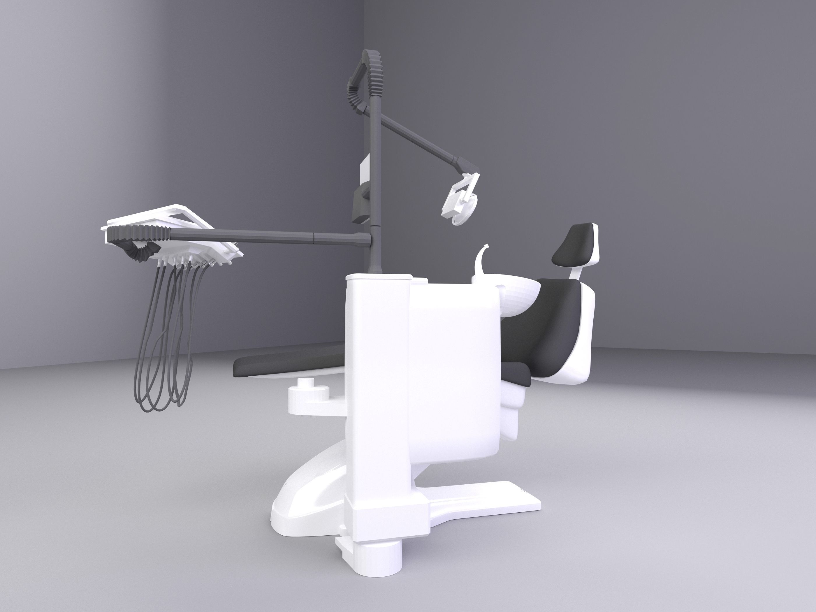 Dental Chair 3D model_20