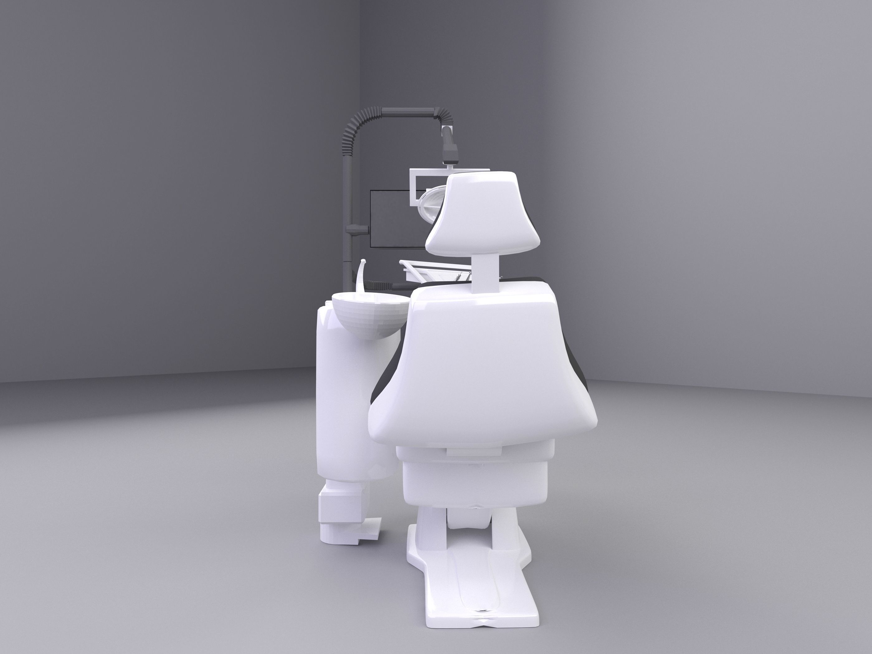 Dental Chair 3D model_3