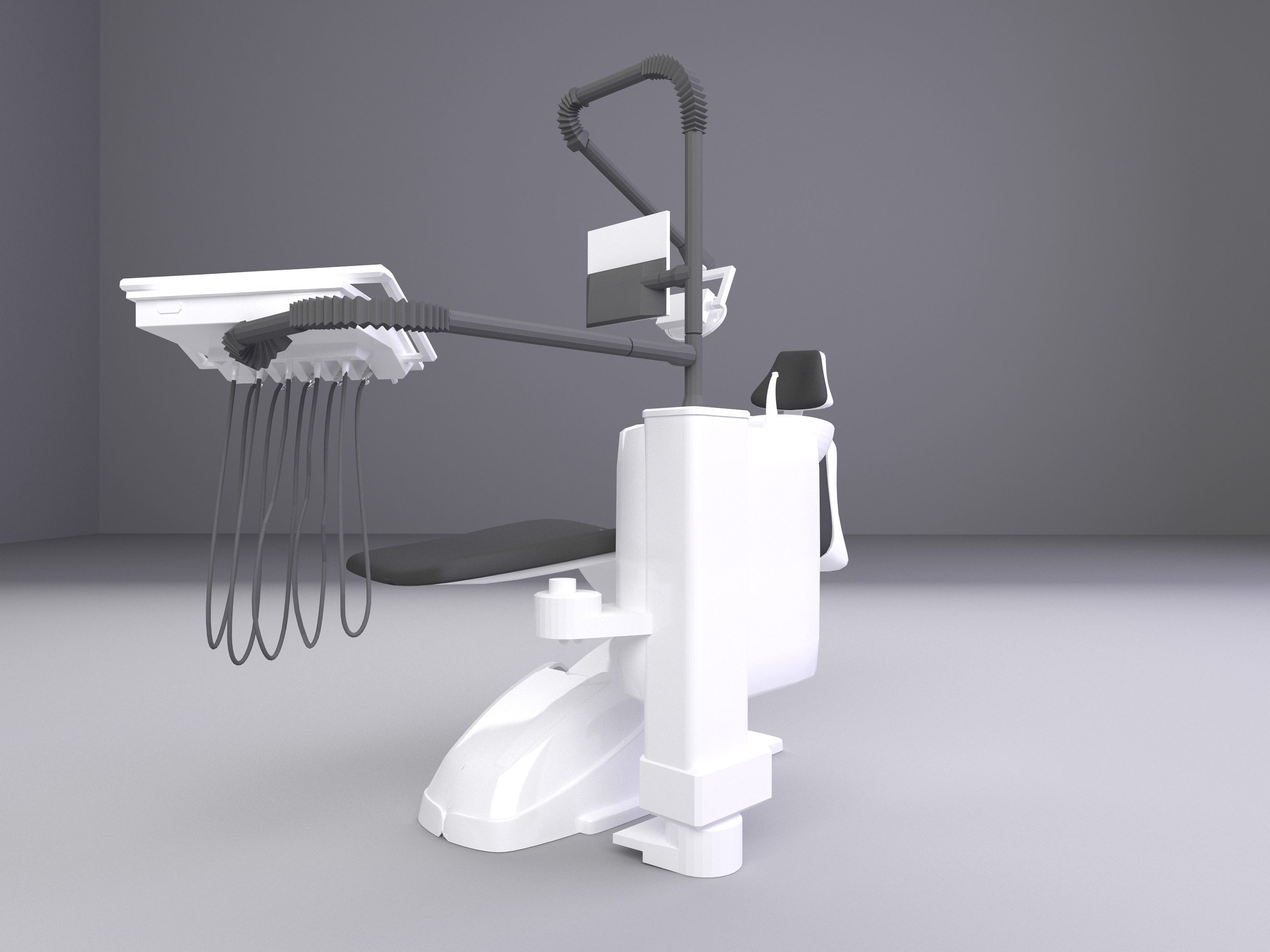 Dental Chair 3D model_15