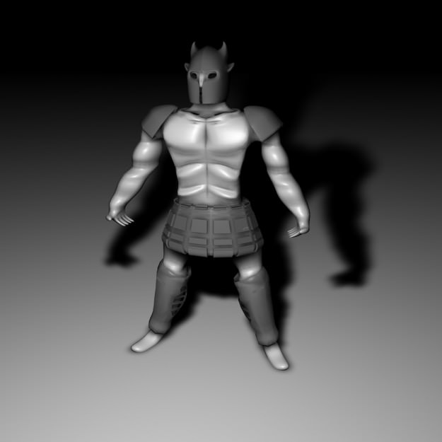 Ares samurai warrior 3D model_3