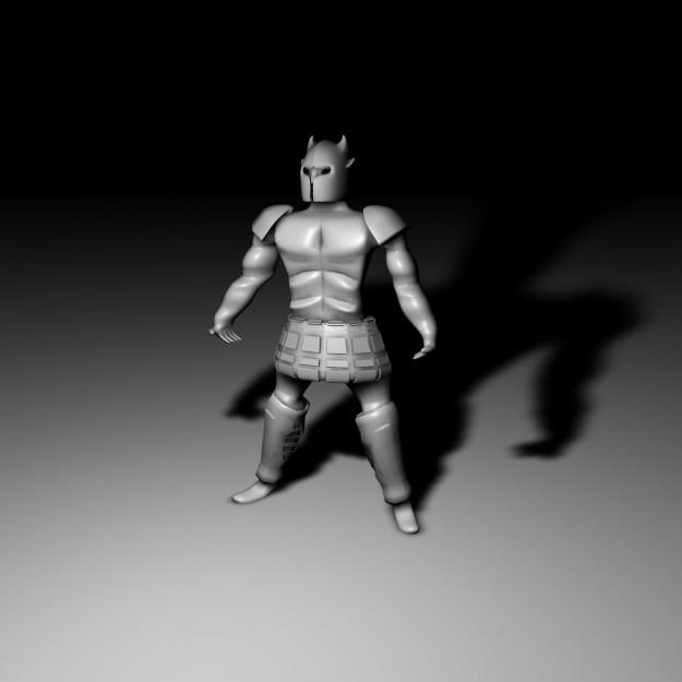 Ares samurai warrior 3D model_2