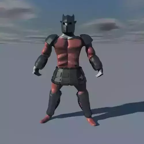 Ares samurai warrior 3D model