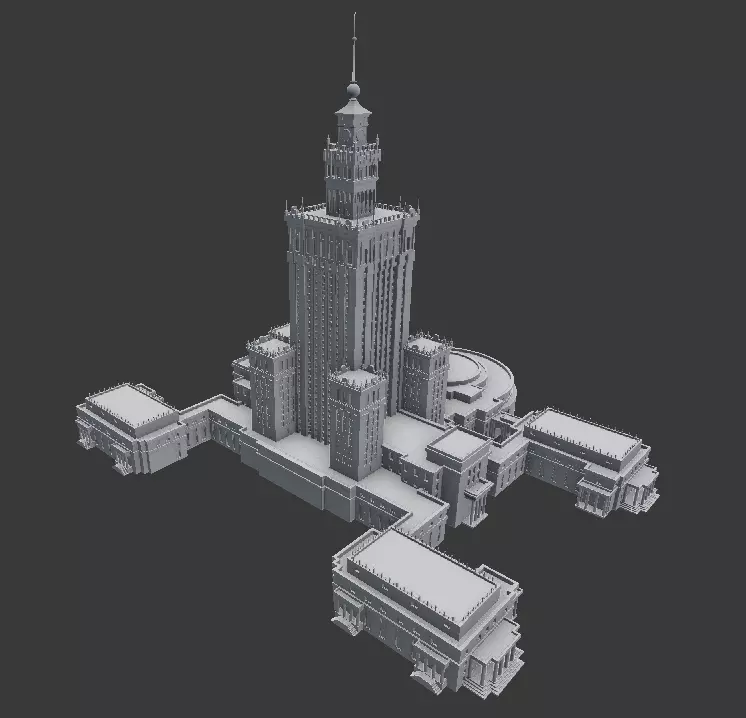Monumental Skyscrapper 3D model_0