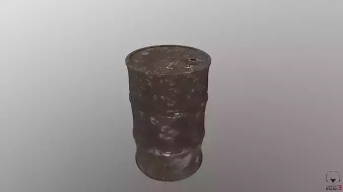 Barrel HQ Game Ready Low-poly 3D model