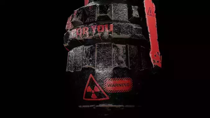 Grenade Black Death low poly