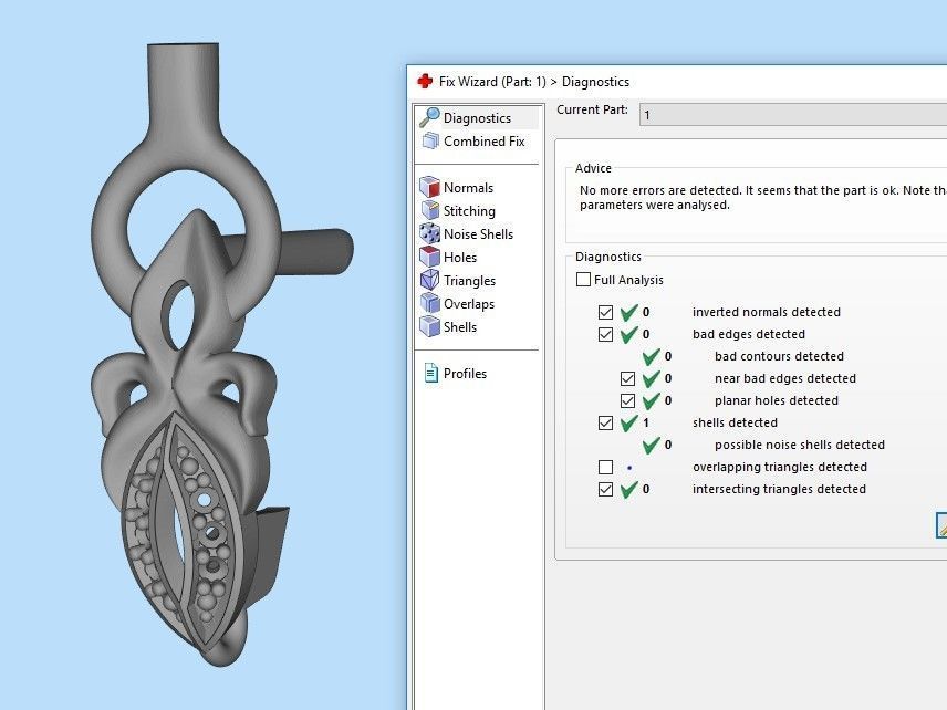 Women Earrings  with gems and diamonds 3dm stl vintage 3D print model_38