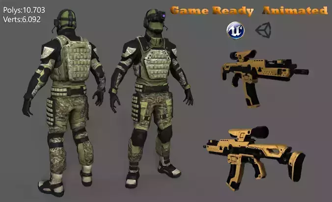Tactical  Soldier Full Animation