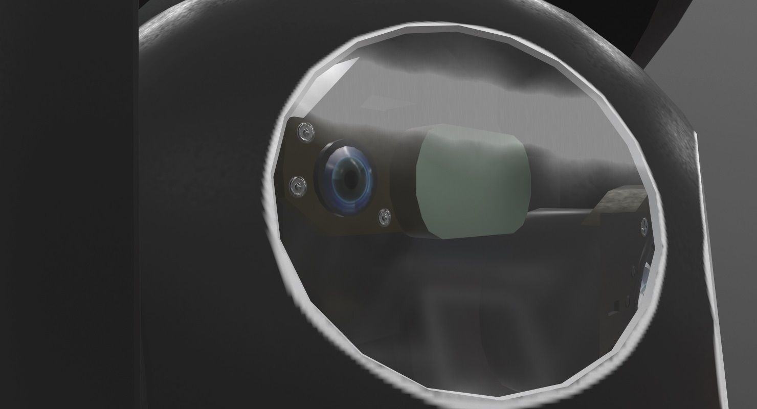 Wescam L3 Black Low-poly 3D model_6