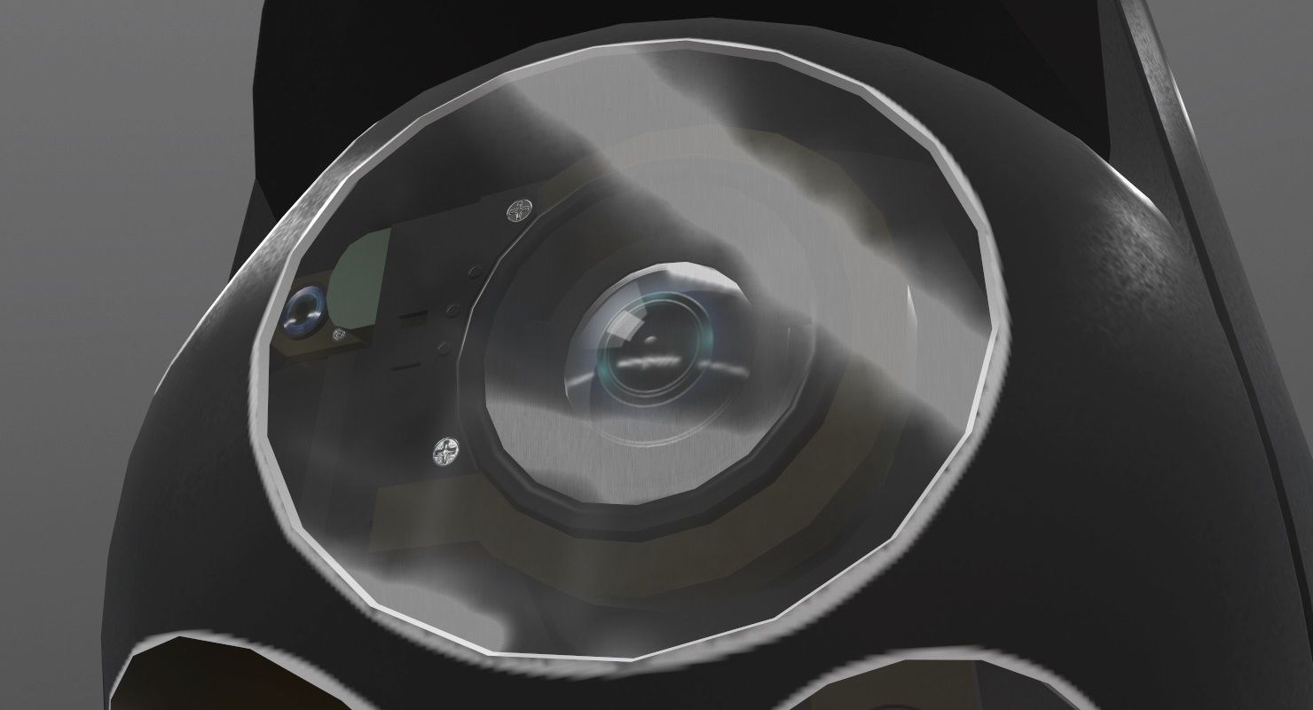 Wescam L3 Black Low-poly 3D model_7