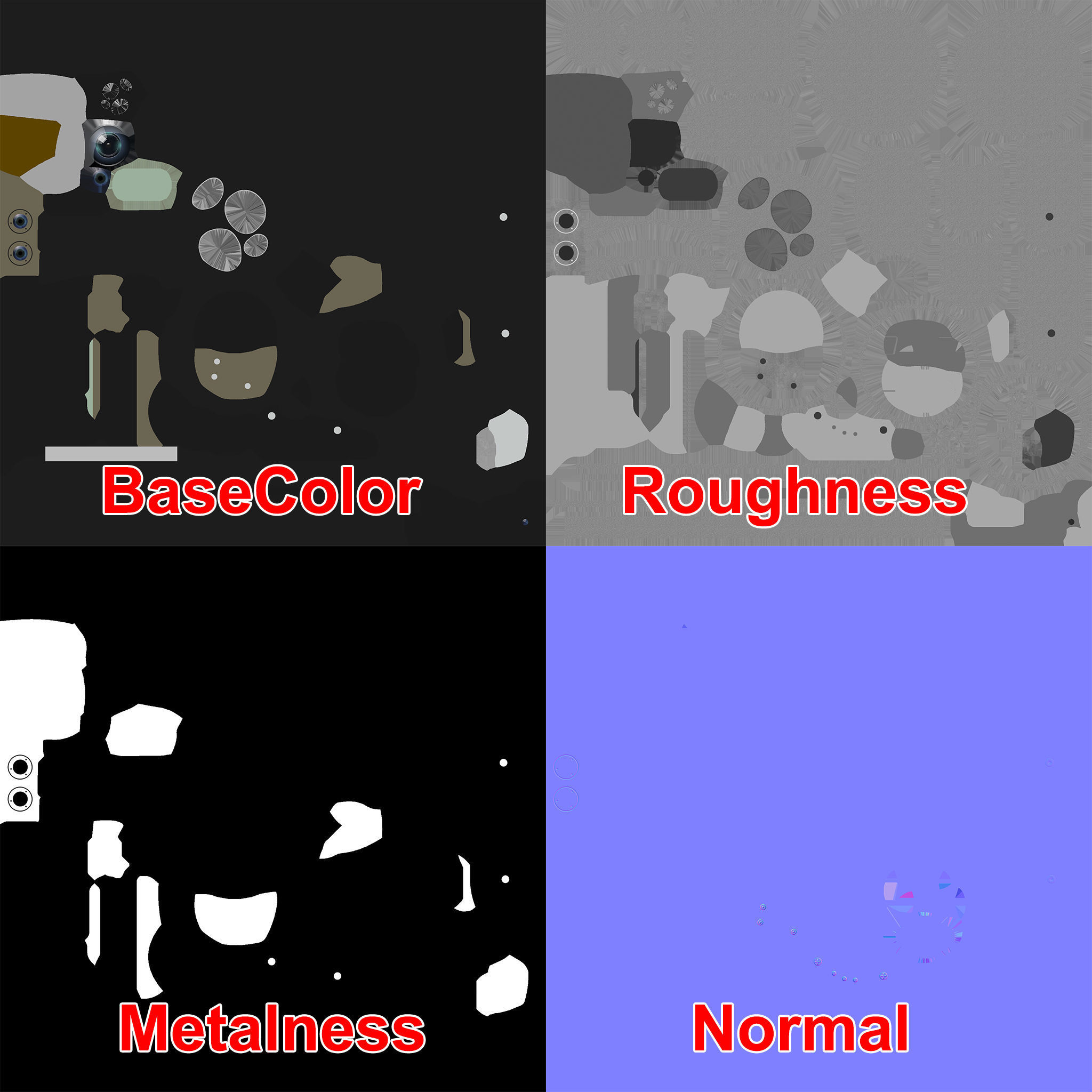 Wescam L3 Black Low-poly 3D model_9