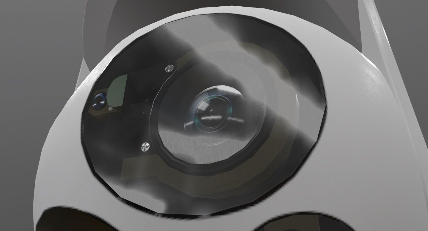 Wescam L3 White Low-poly 3D model_7