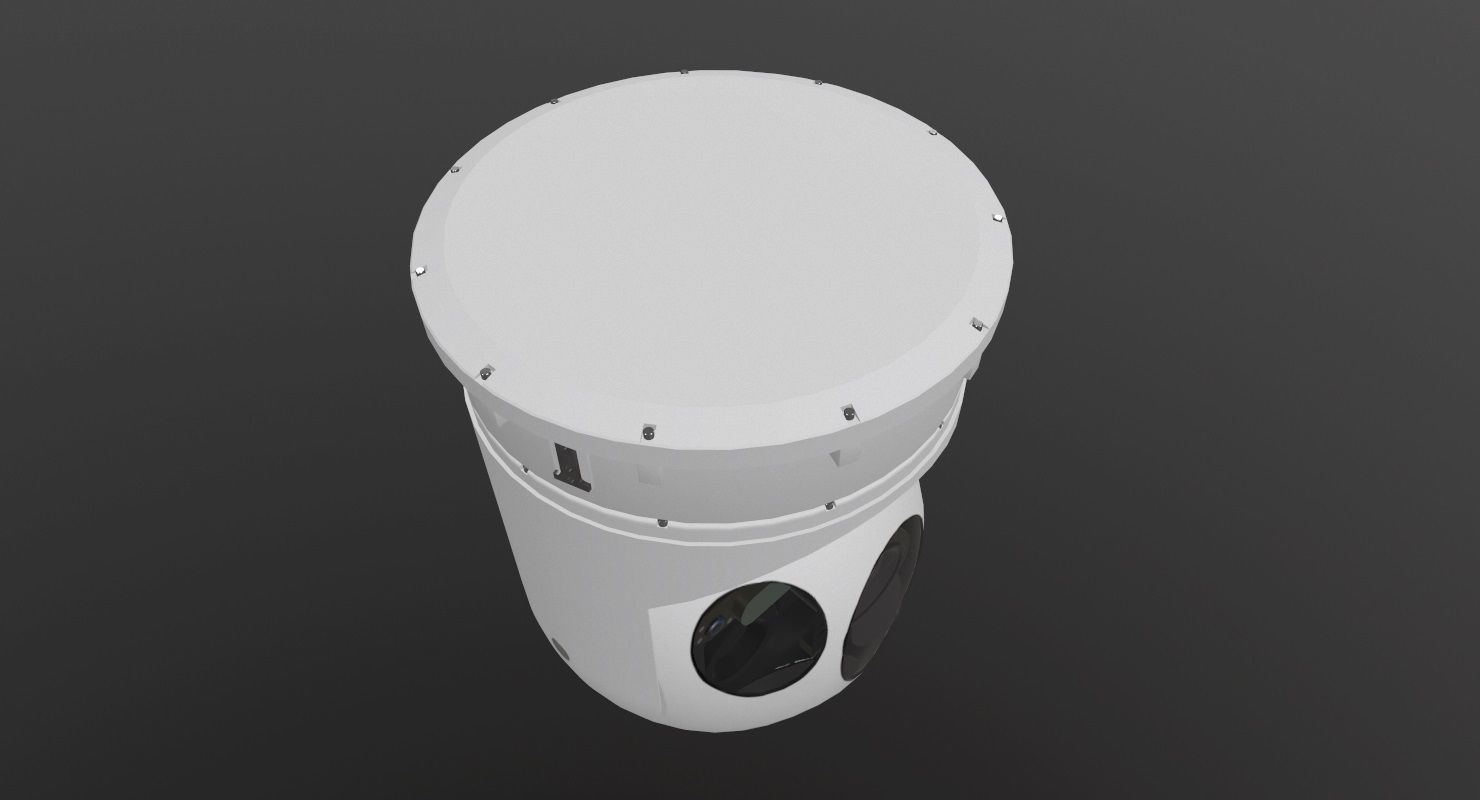Wescam L3 White Low-poly 3D model_4