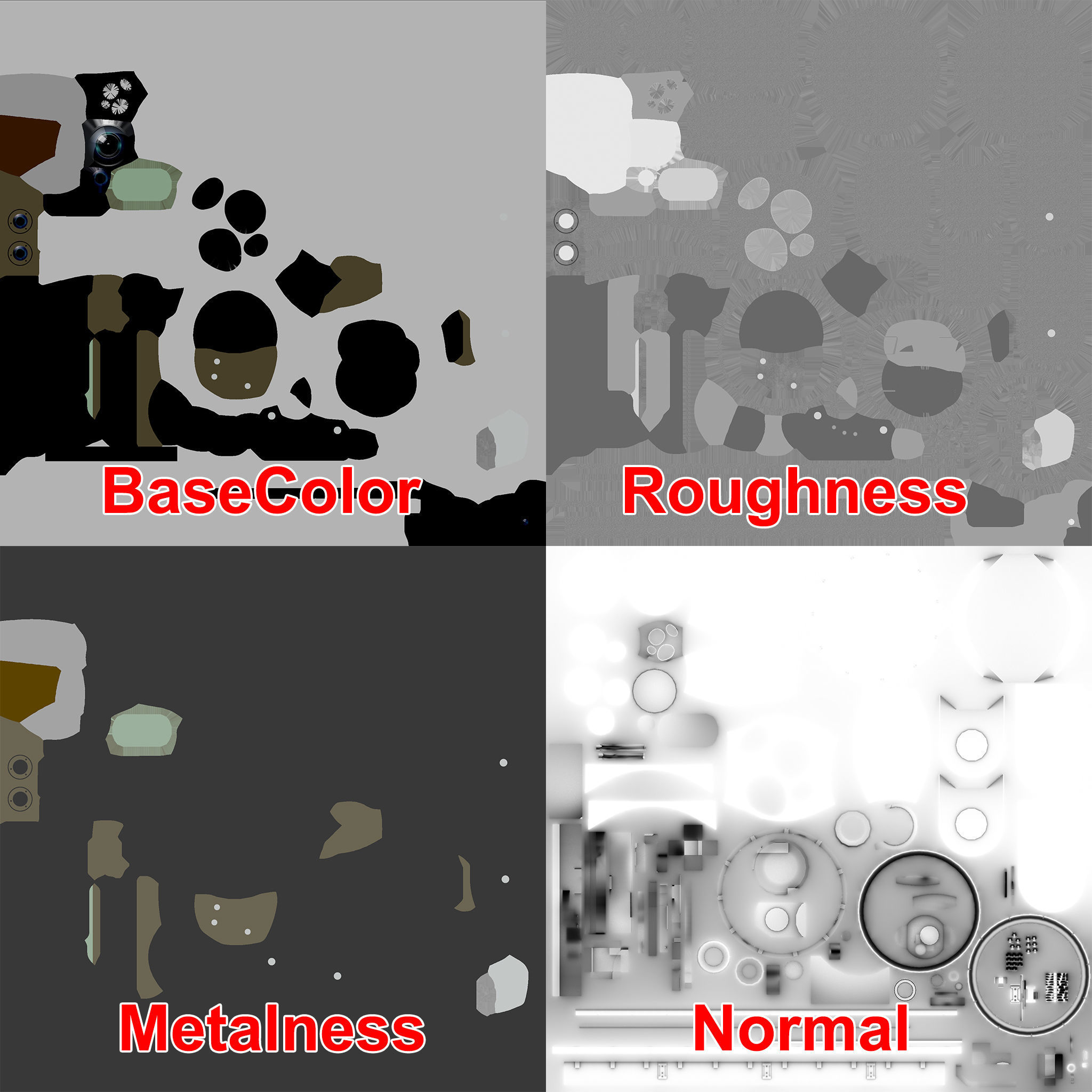 Wescam L3 White Low-poly 3D model_9