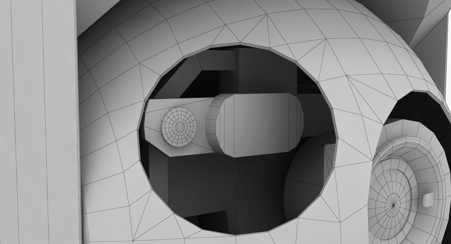 Wescam L3 White Low-poly 3D model_14