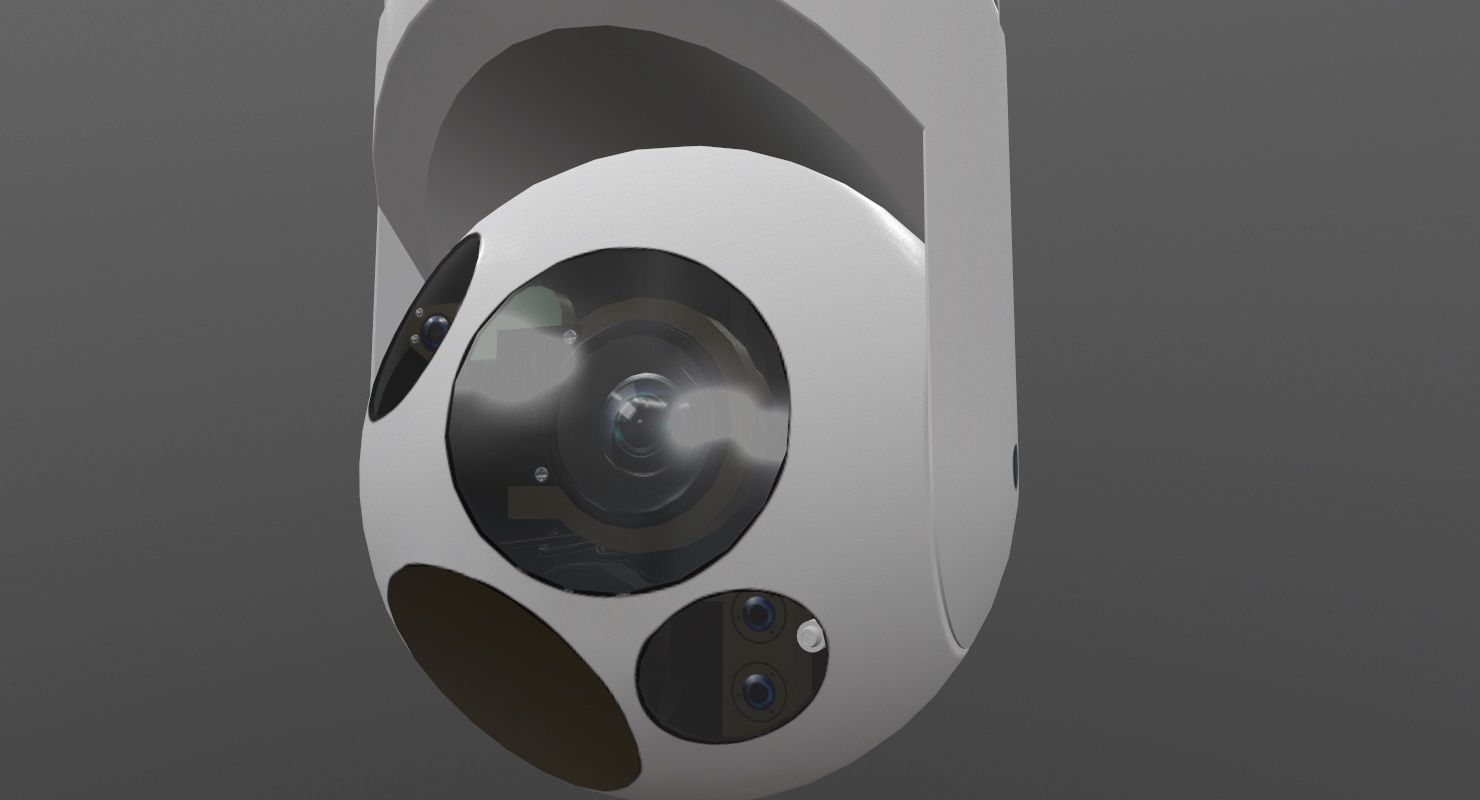 Wescam L3 White Low-poly 3D model_2