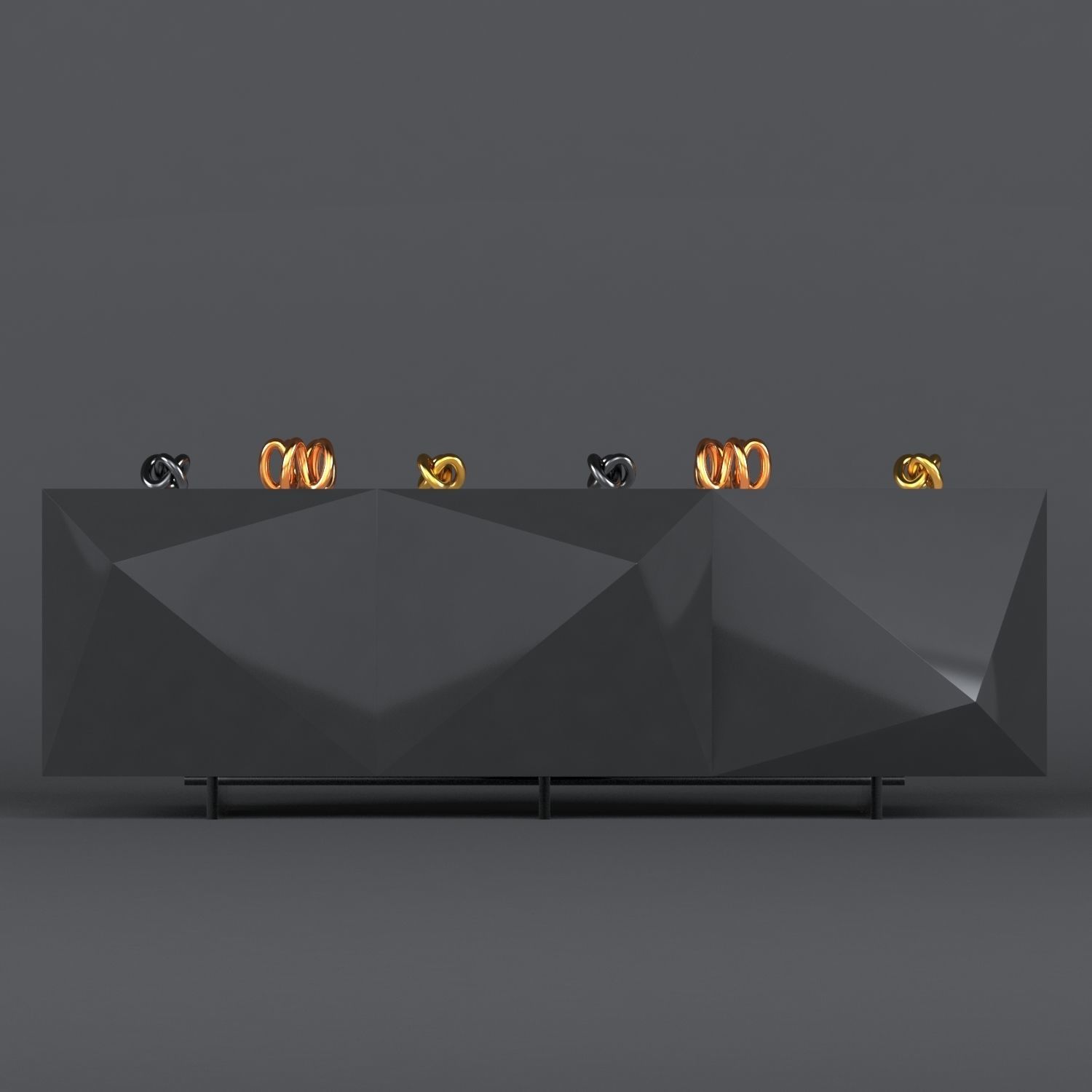 Kayak Sideboard 3D model_1