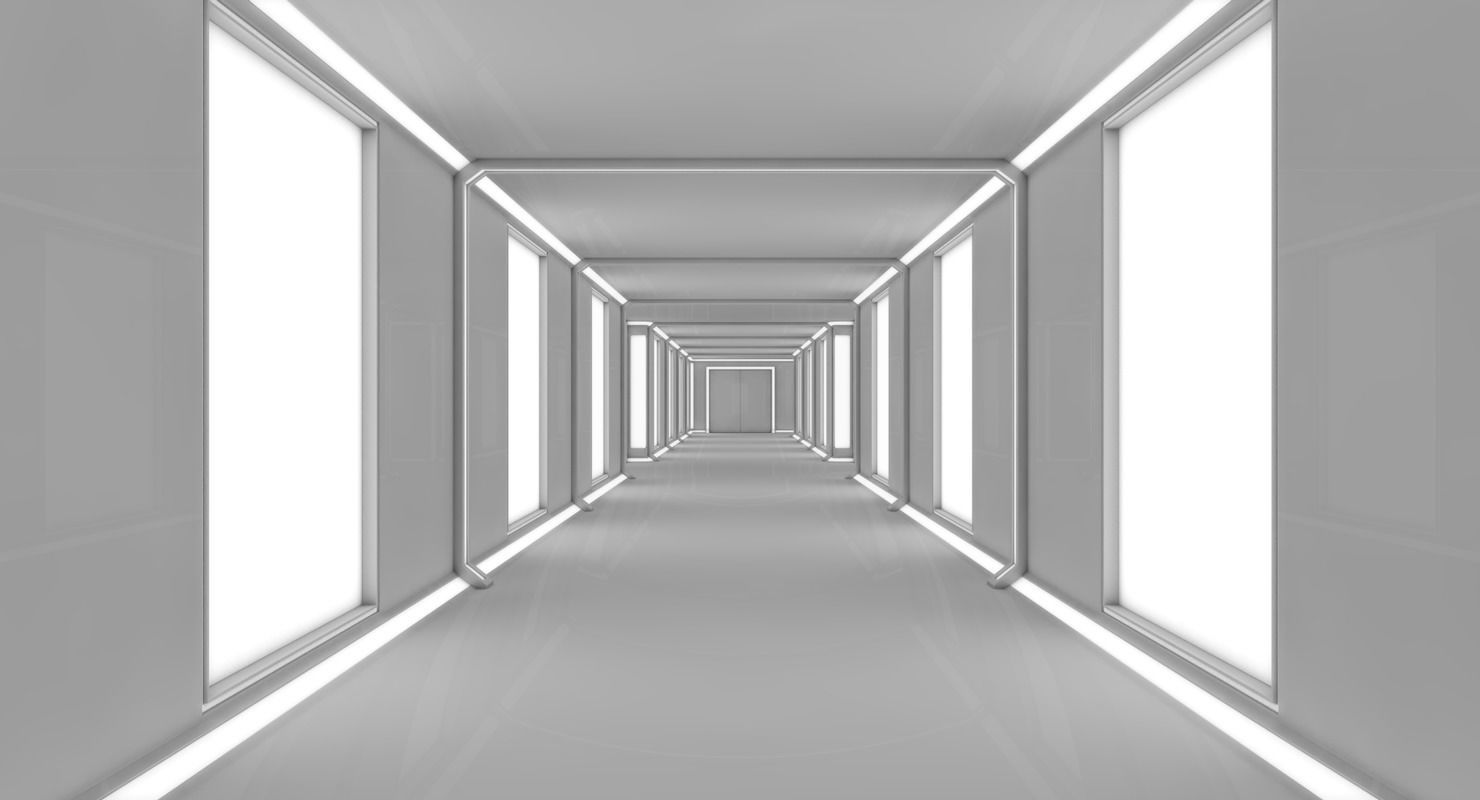 Sci Fi Interior Low-poly 3D model_5