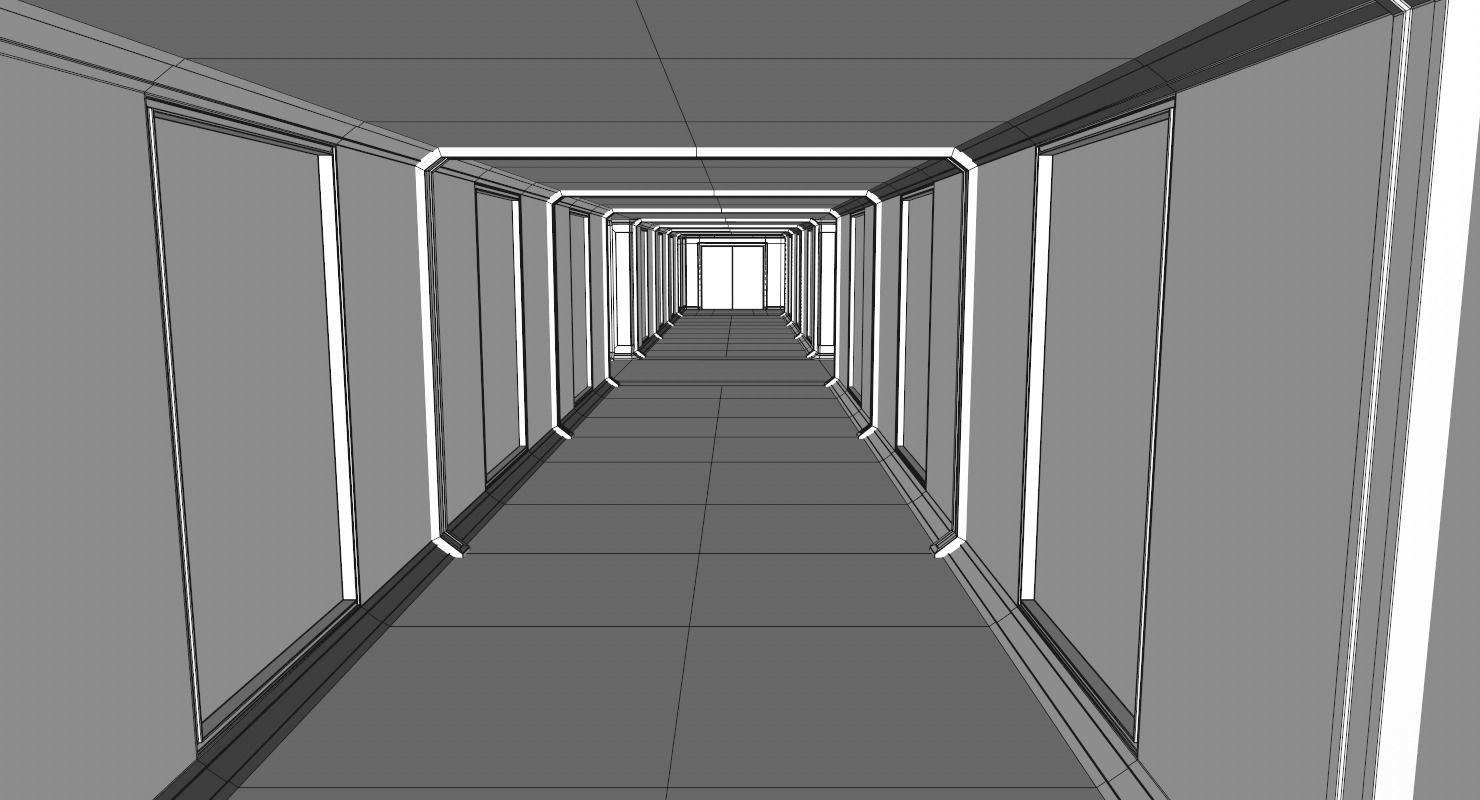 Sci Fi Interior Low-poly 3D model_19