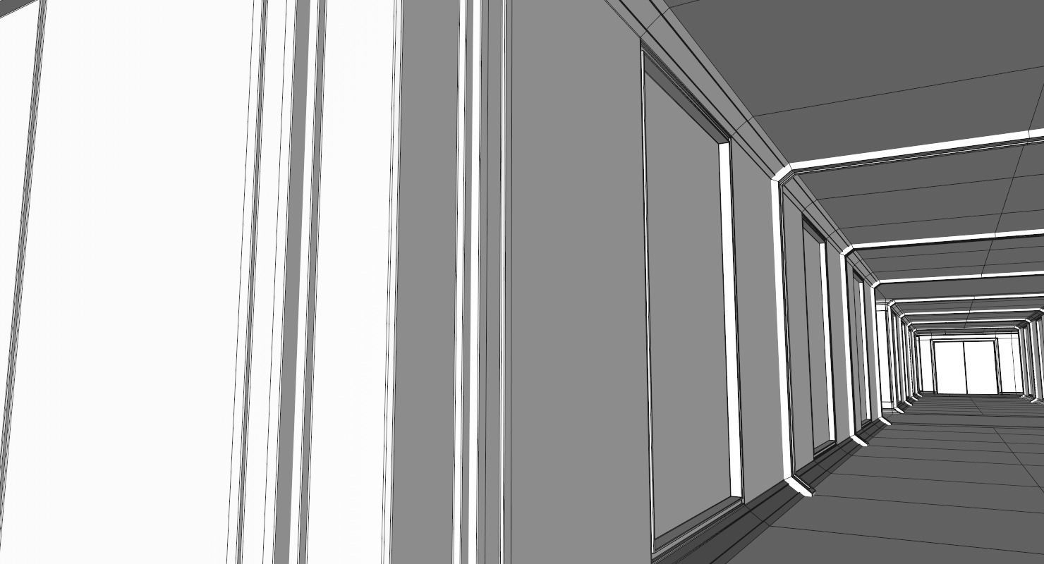 Sci Fi Interior Low-poly 3D model_13