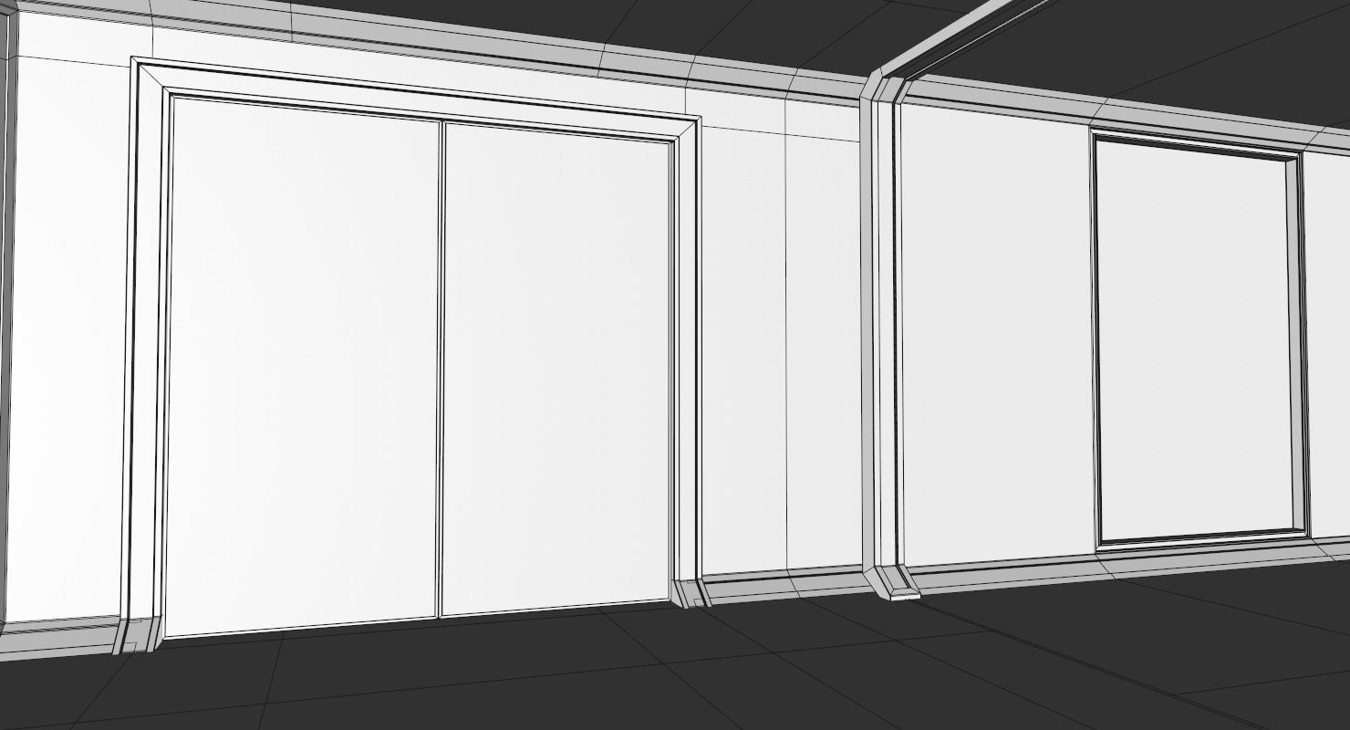 Sci Fi Interior Low-poly 3D model_27