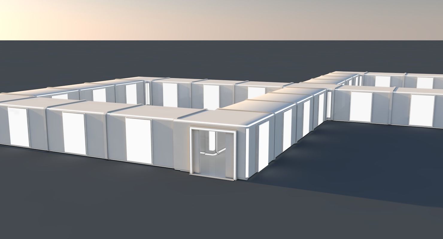 Sci Fi Interior Low-poly 3D model_3