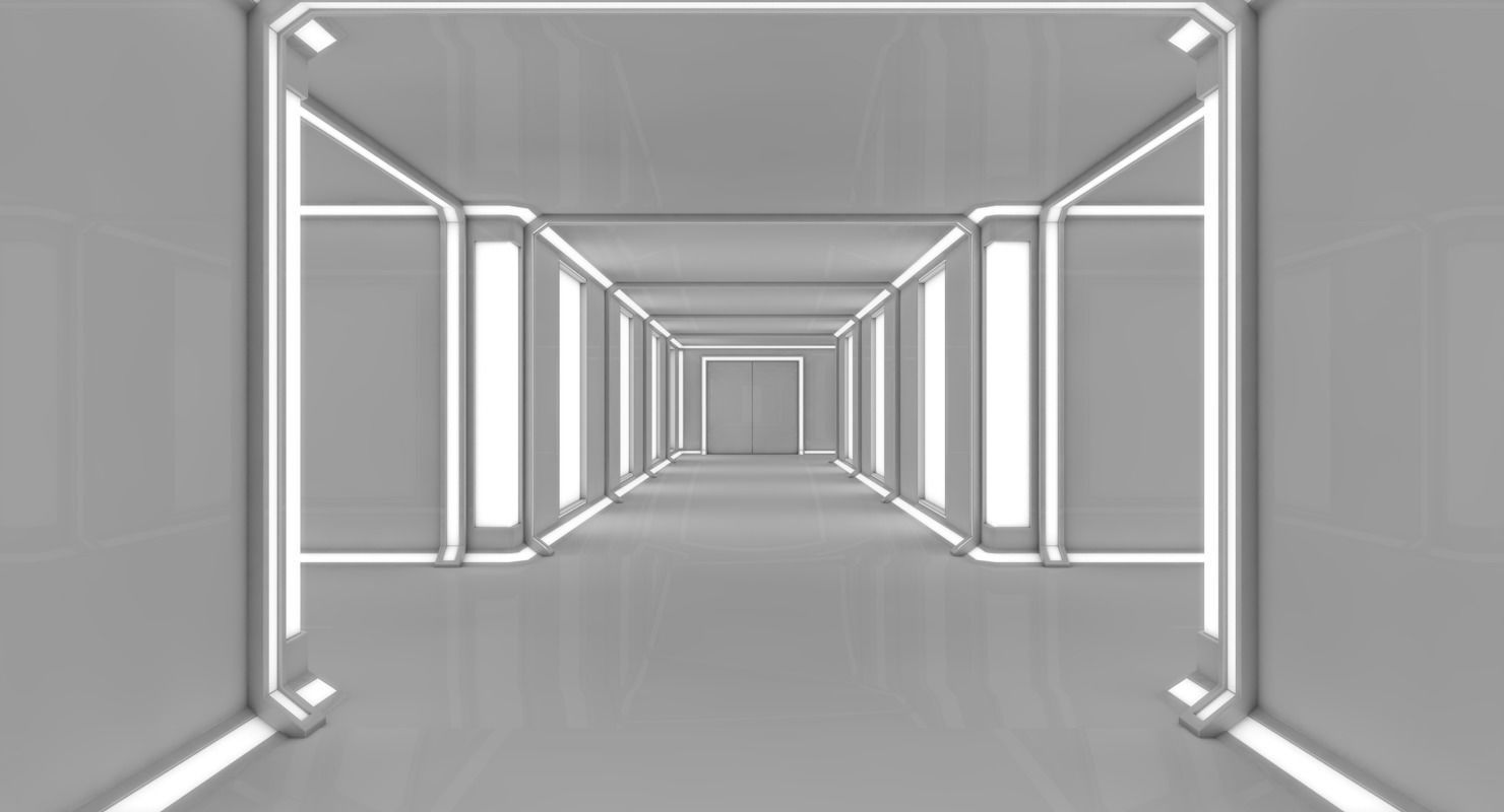 Sci Fi Interior Low-poly 3D model_6