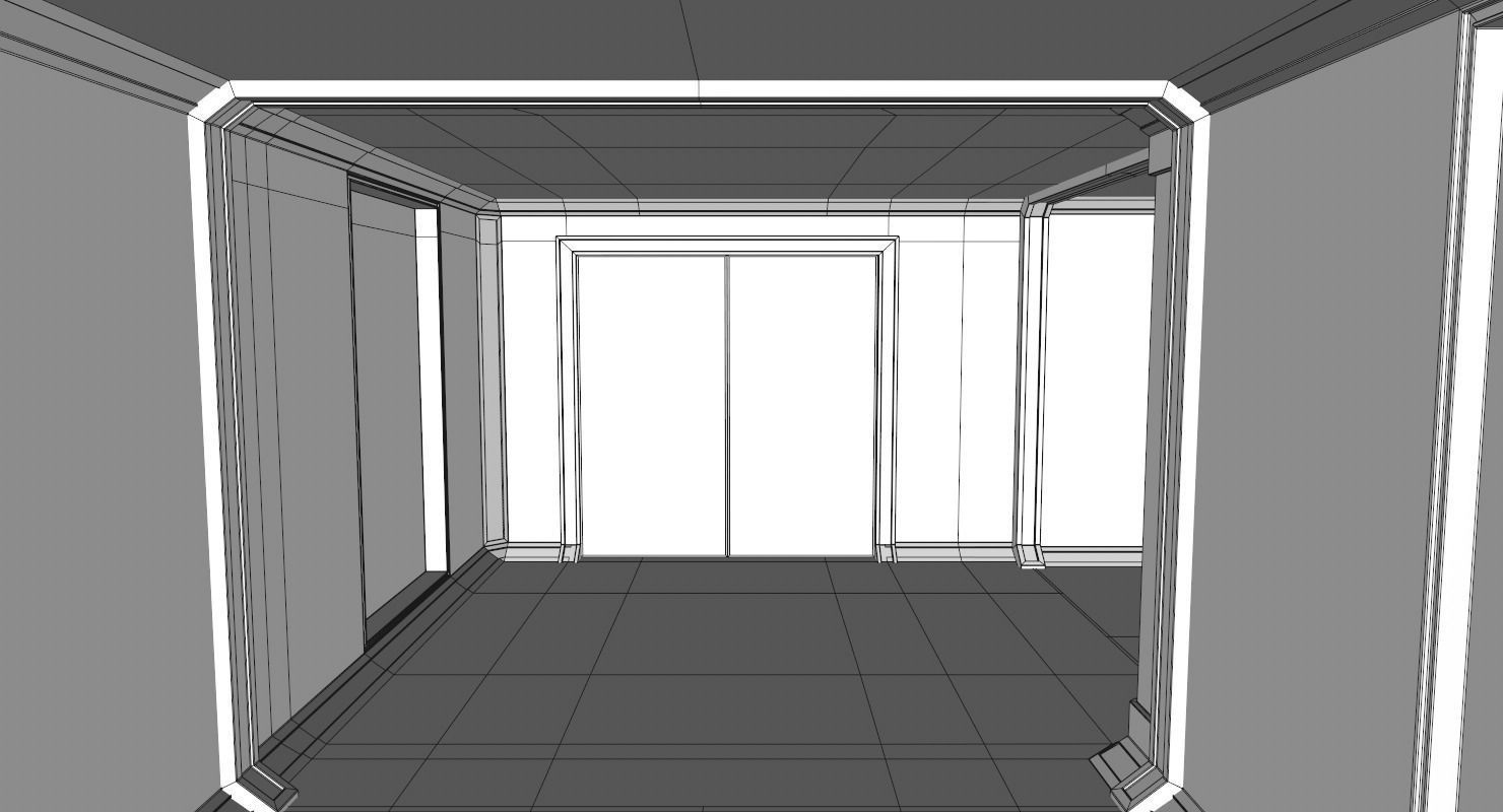 Sci Fi Interior Low-poly 3D model_25