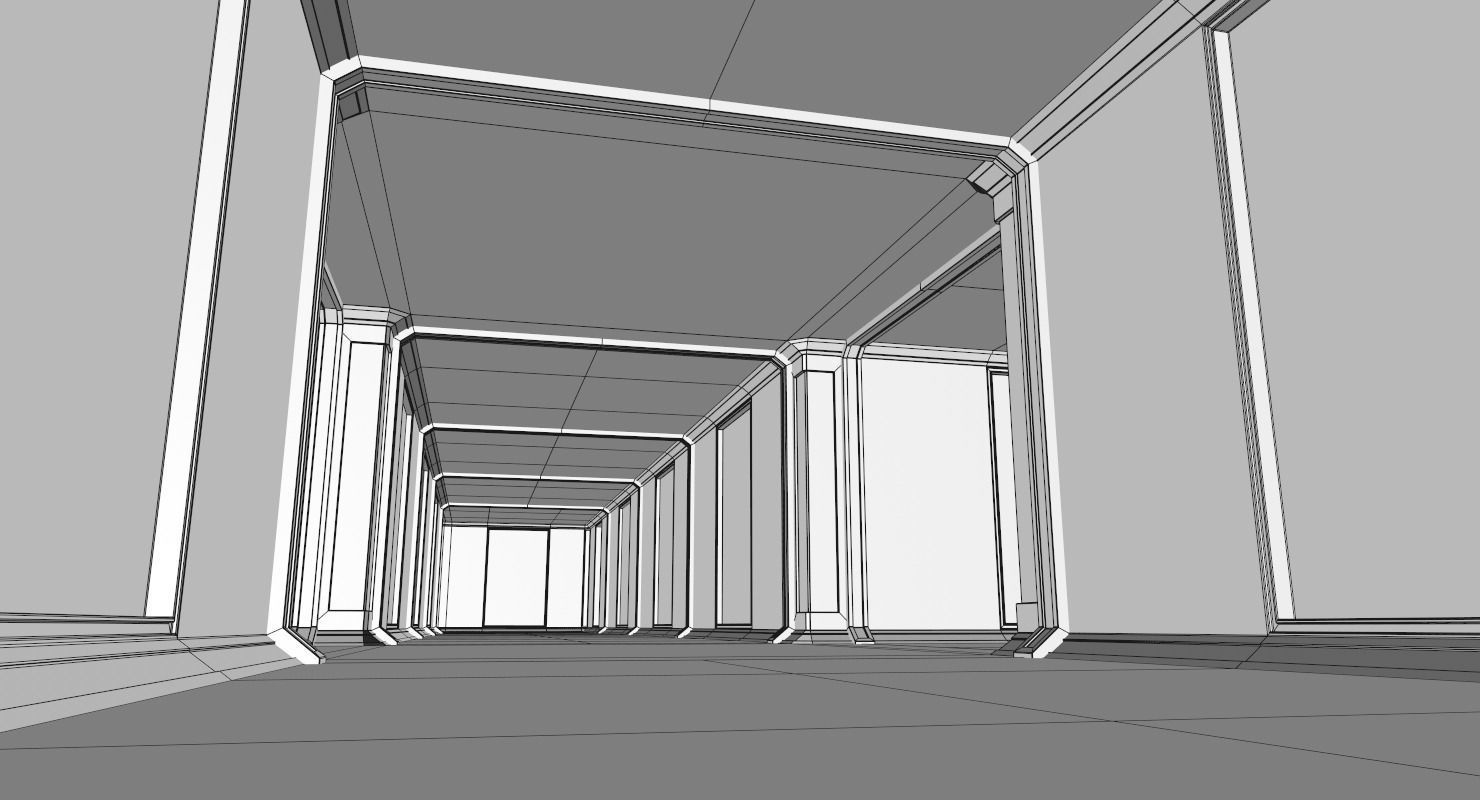 Sci Fi Interior Low-poly 3D model_22