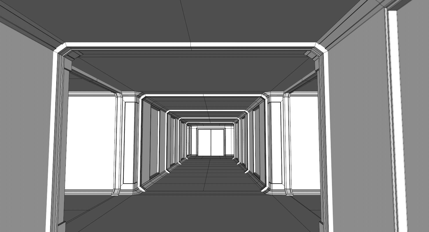 Sci Fi Interior Low-poly 3D model_20