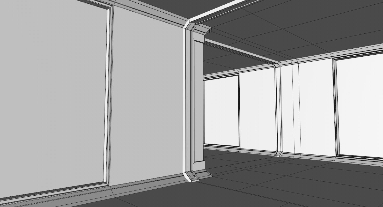 Sci Fi Interior Low-poly 3D model_17