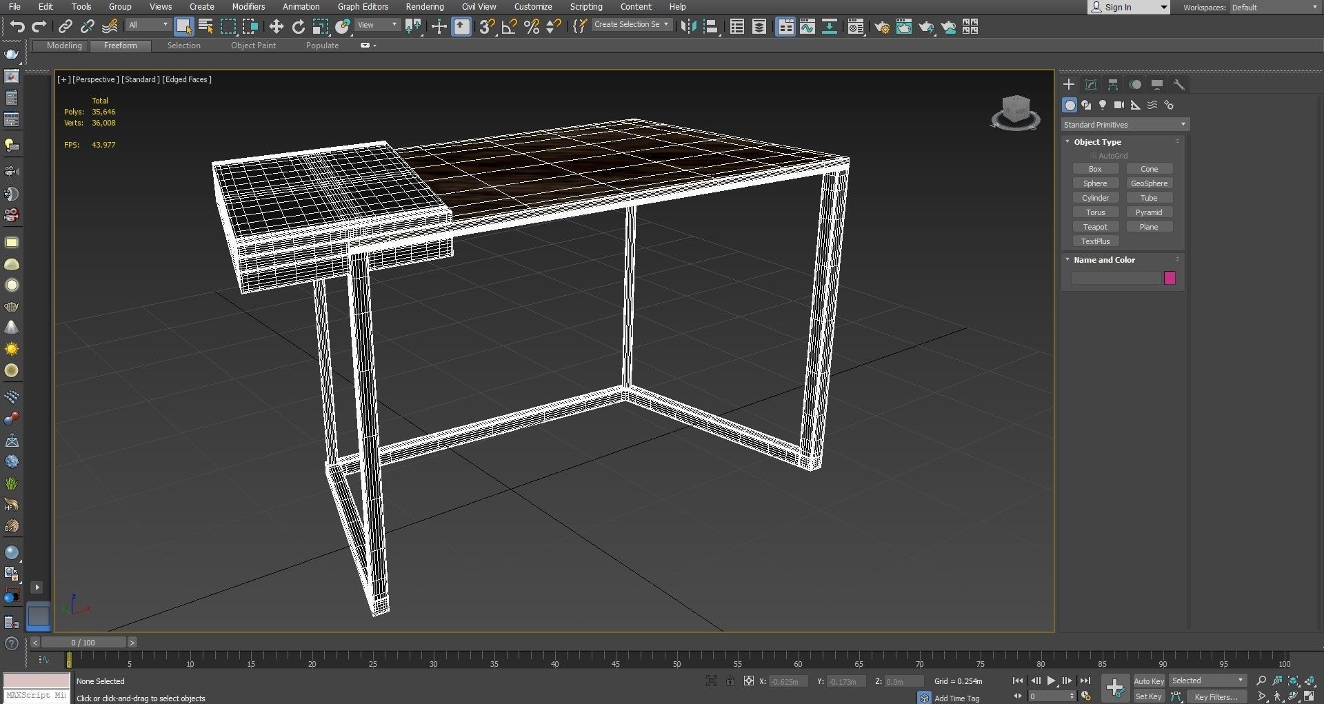 Clarion Desk 3D model_6