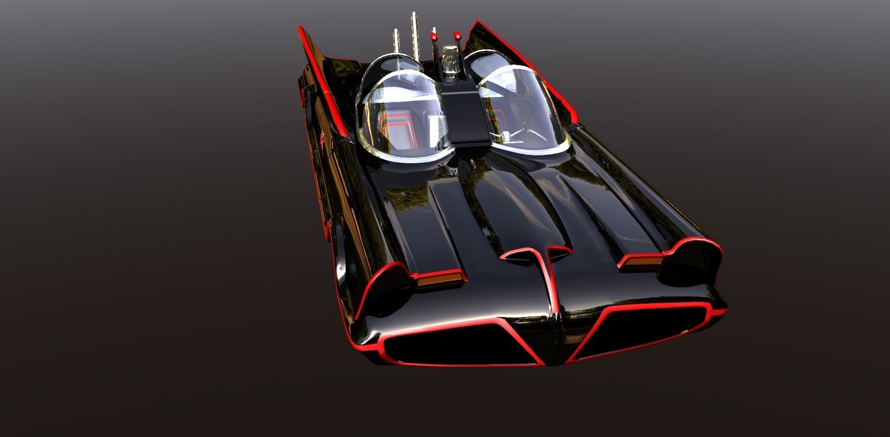 1960s Batmobile  3D model_1