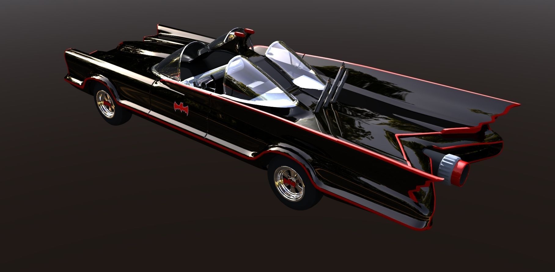 1960s Batmobile  3D model_3