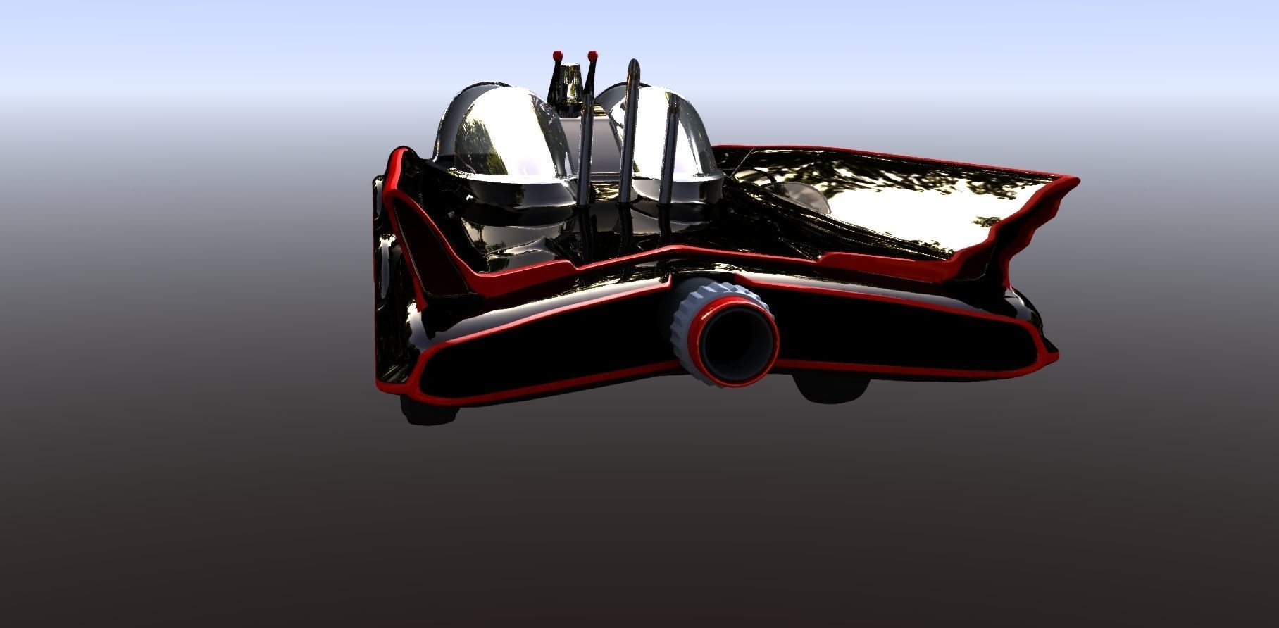 1960s Batmobile  3D model_4