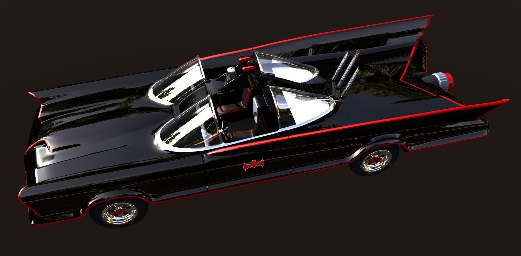 1960s Batmobile  3D model_2