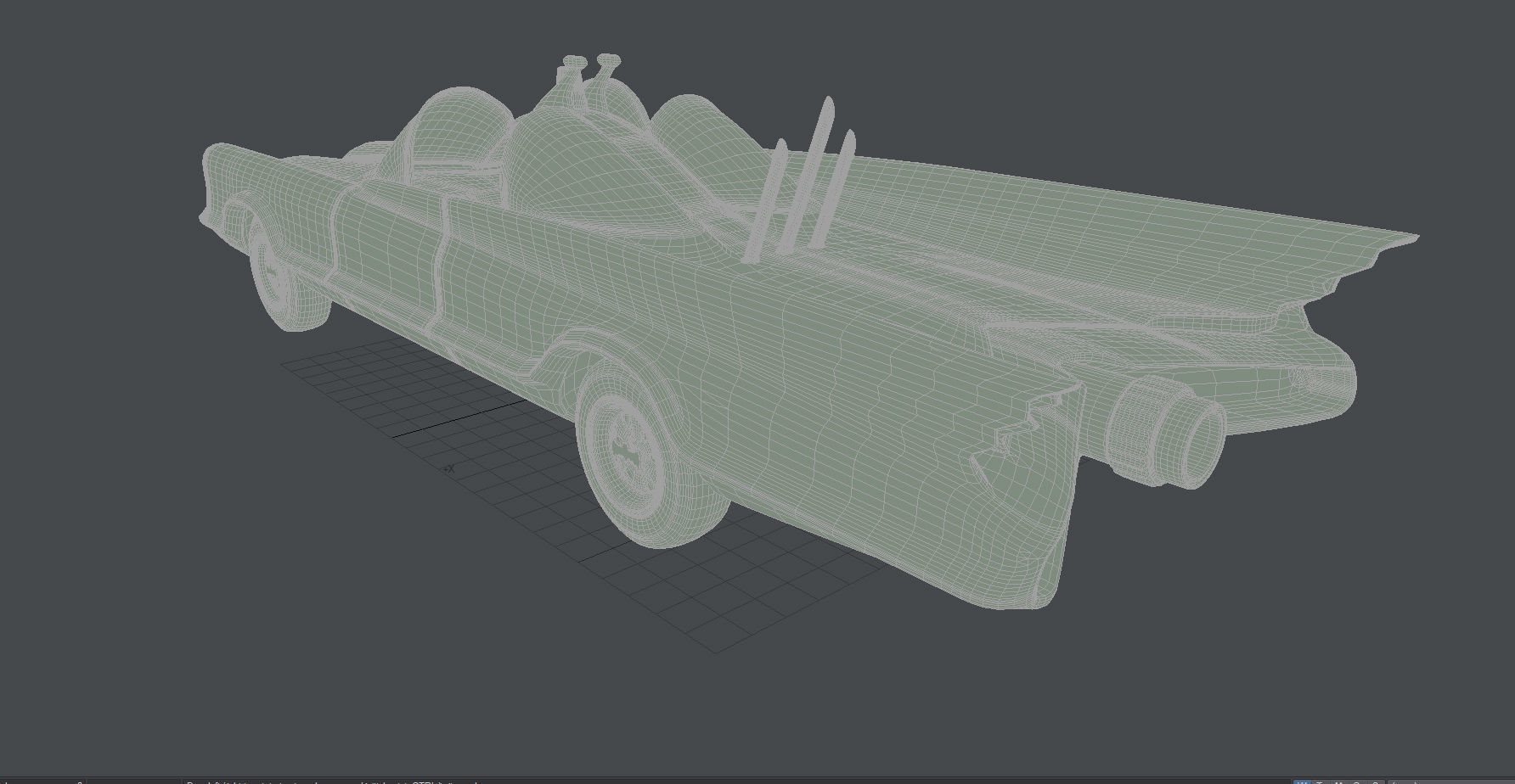 1960s Batmobile  3D model_10