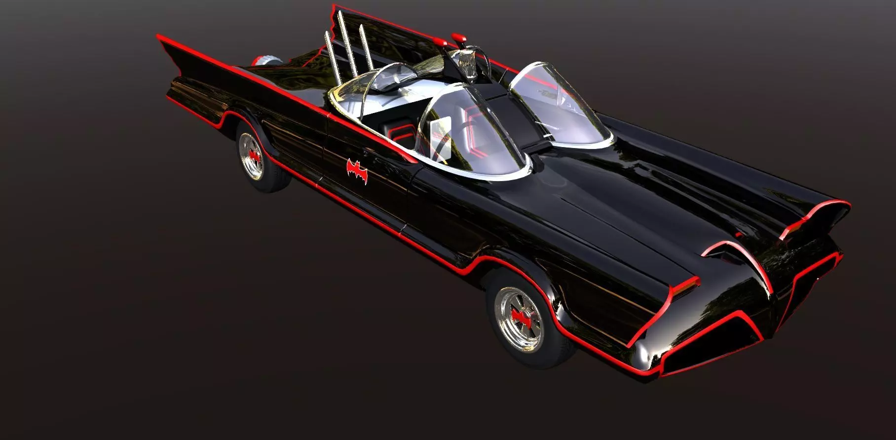 1960s Batmobile  3D model_0