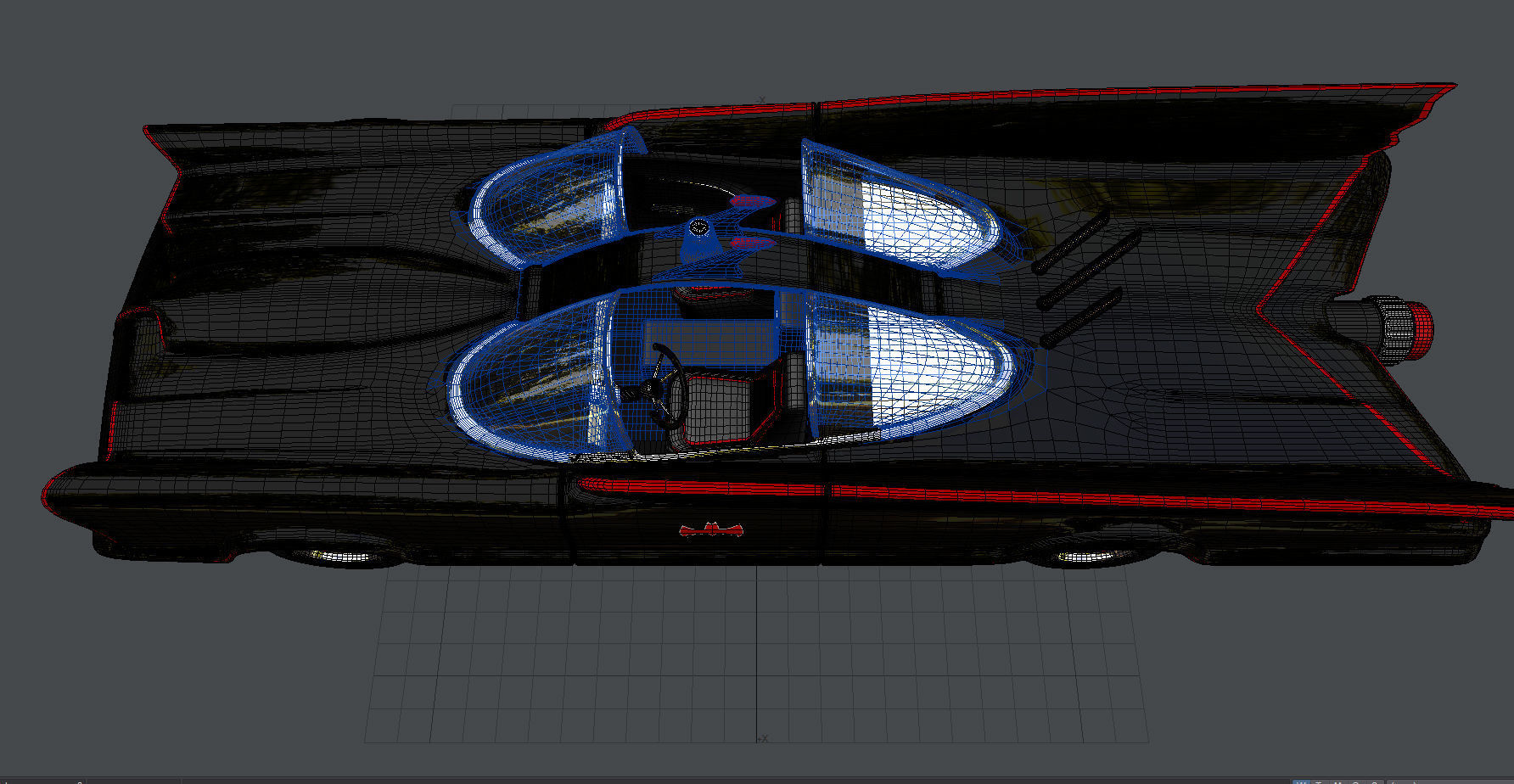 1960s Batmobile  3D model_11