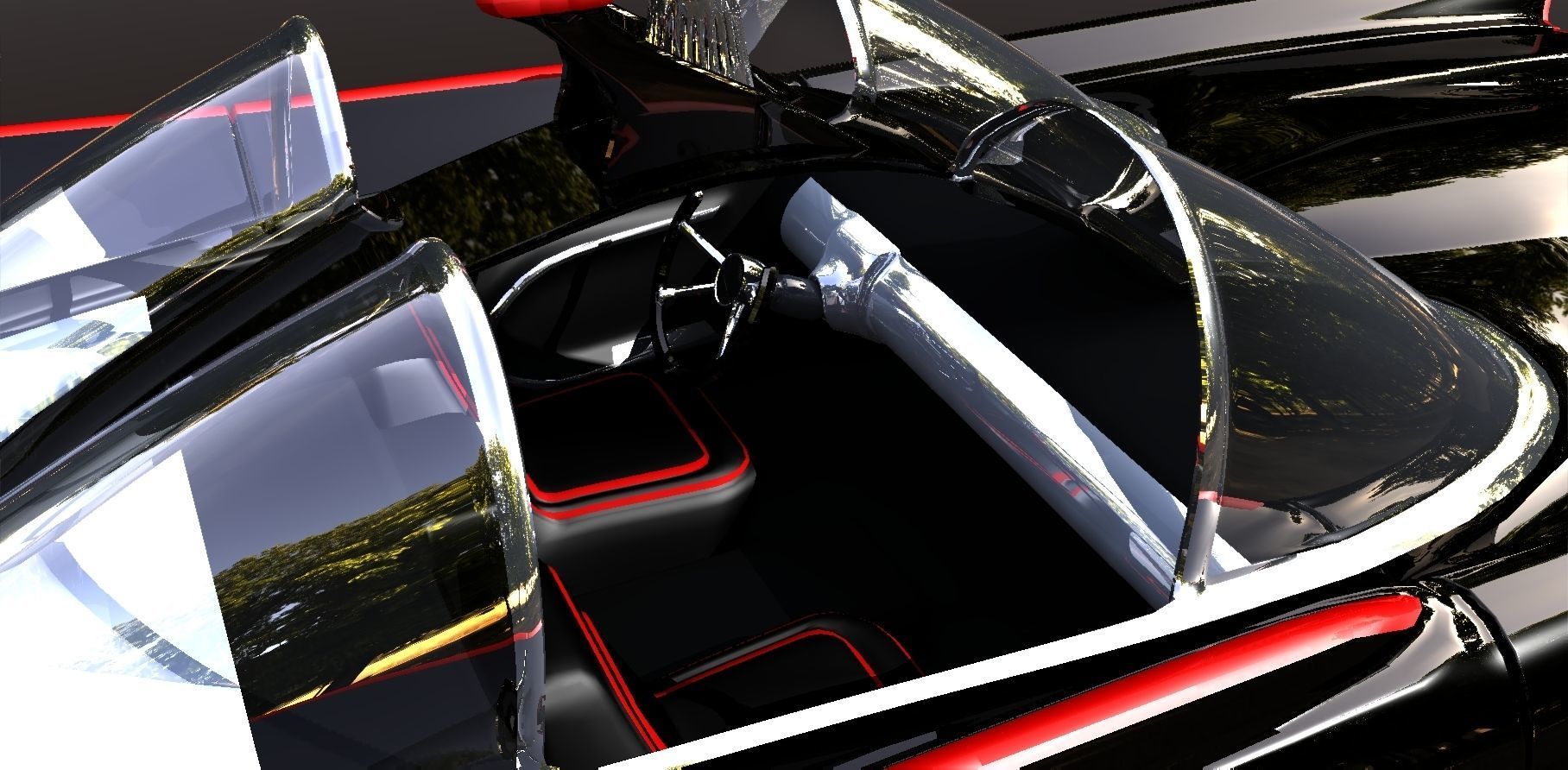 1960s Batmobile  3D model_6