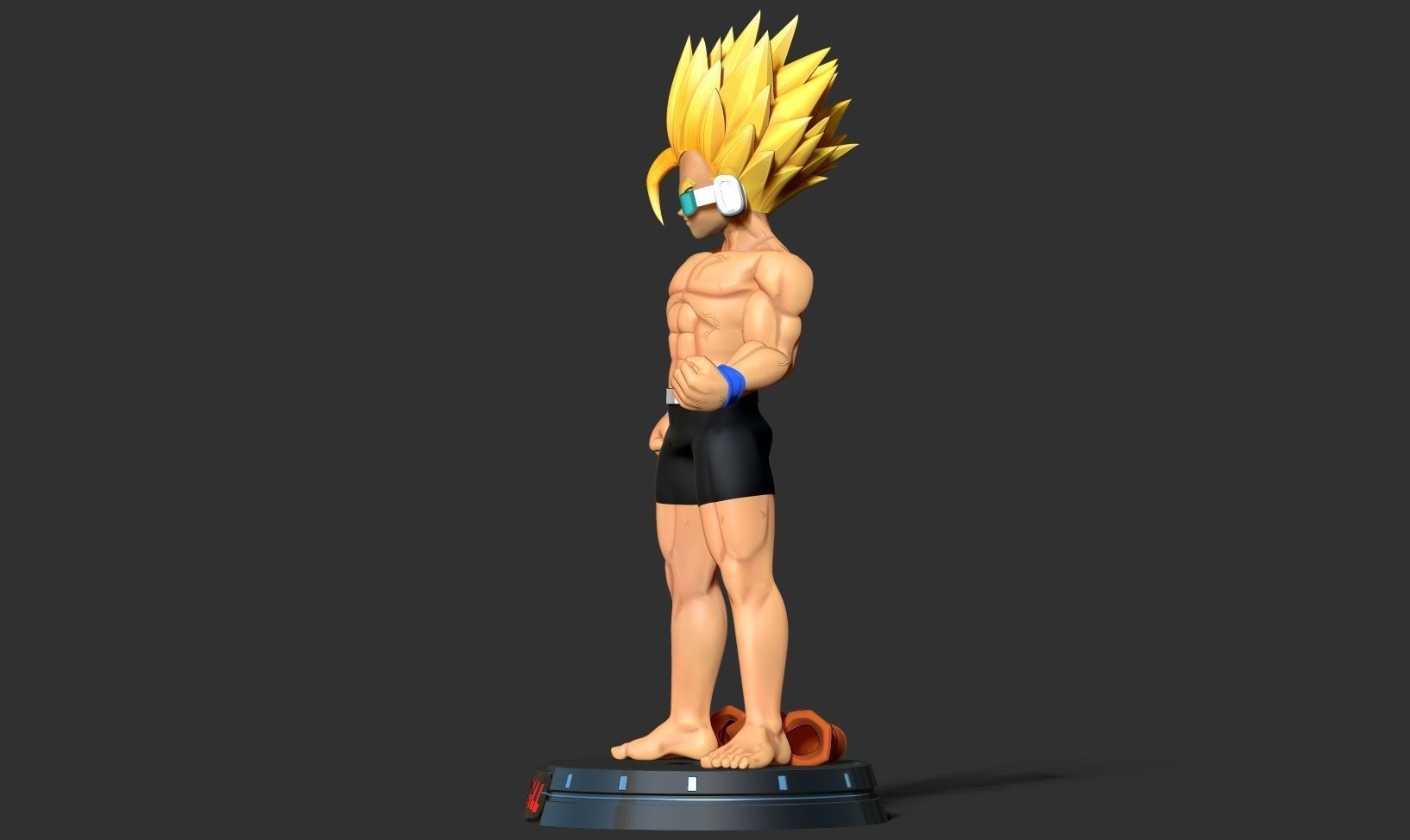 Teen Gohan with gym 3D print model_12