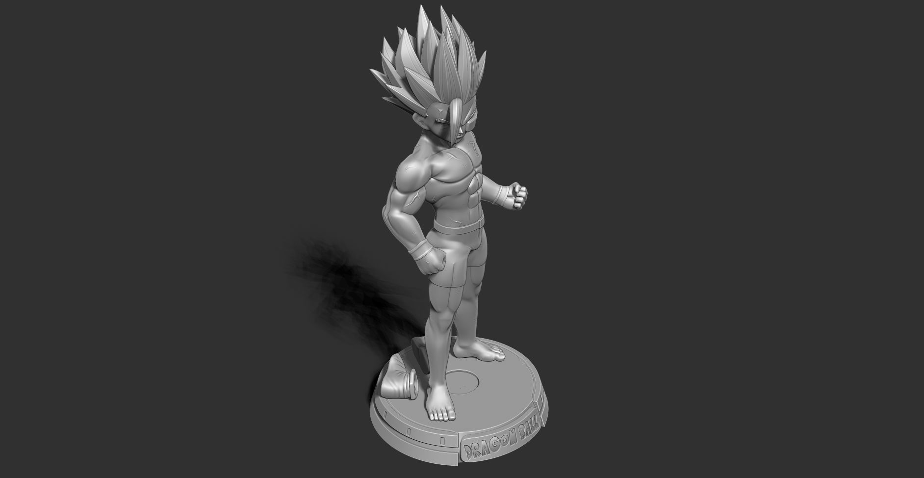 Teen Gohan with gym 3D print model_17